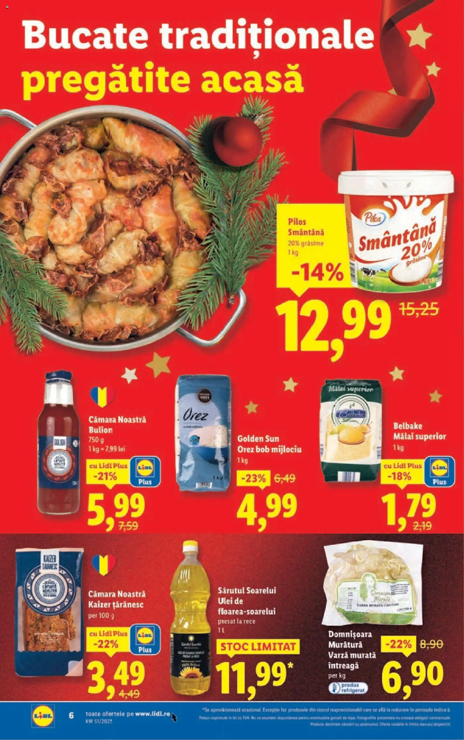 Catalog LIDL 15 - 20 Decembrie 2025 | Pagina 6 | Produse: Varză, Toplar, Orez, Smântână