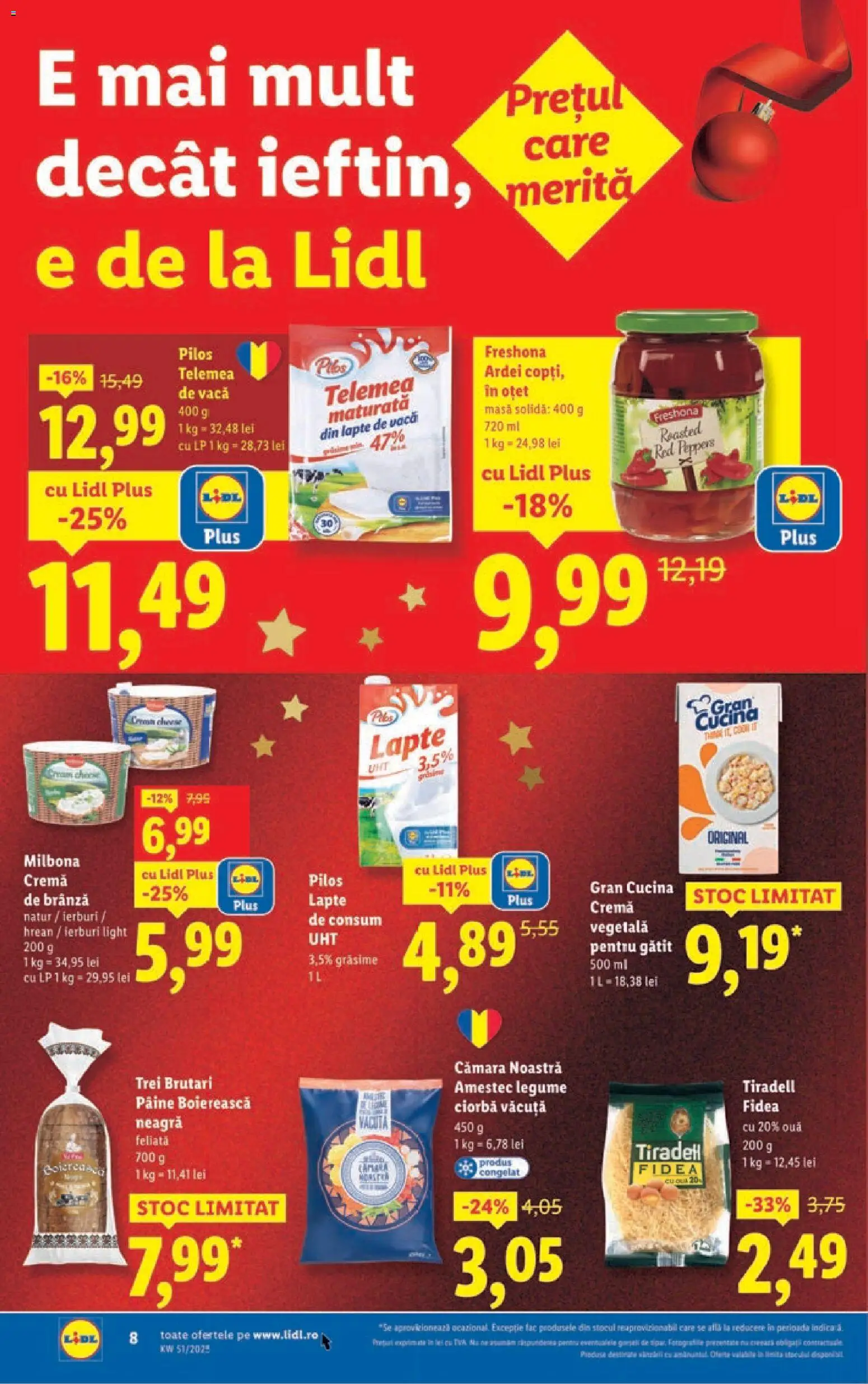 Catalog LIDL 15 - 20 Decembrie 2025 | Pagina 8 | Produse: Toplar, Masă, Cremă, Cremă de brânză