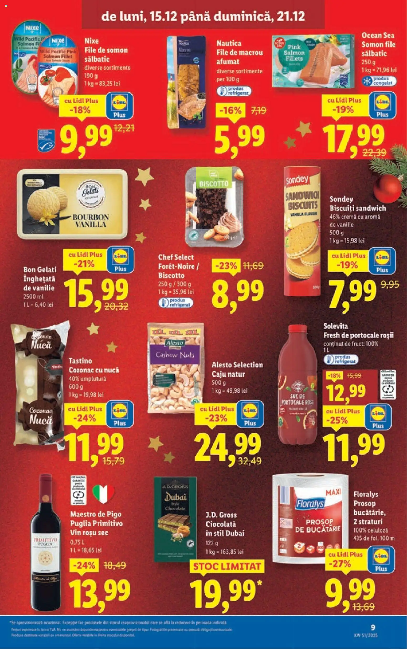 Catalog LIDL 15 - 20 Decembrie 2025 | Pagina 9 | Produse: Bucătărie, Ciocolată, Suc, Caju