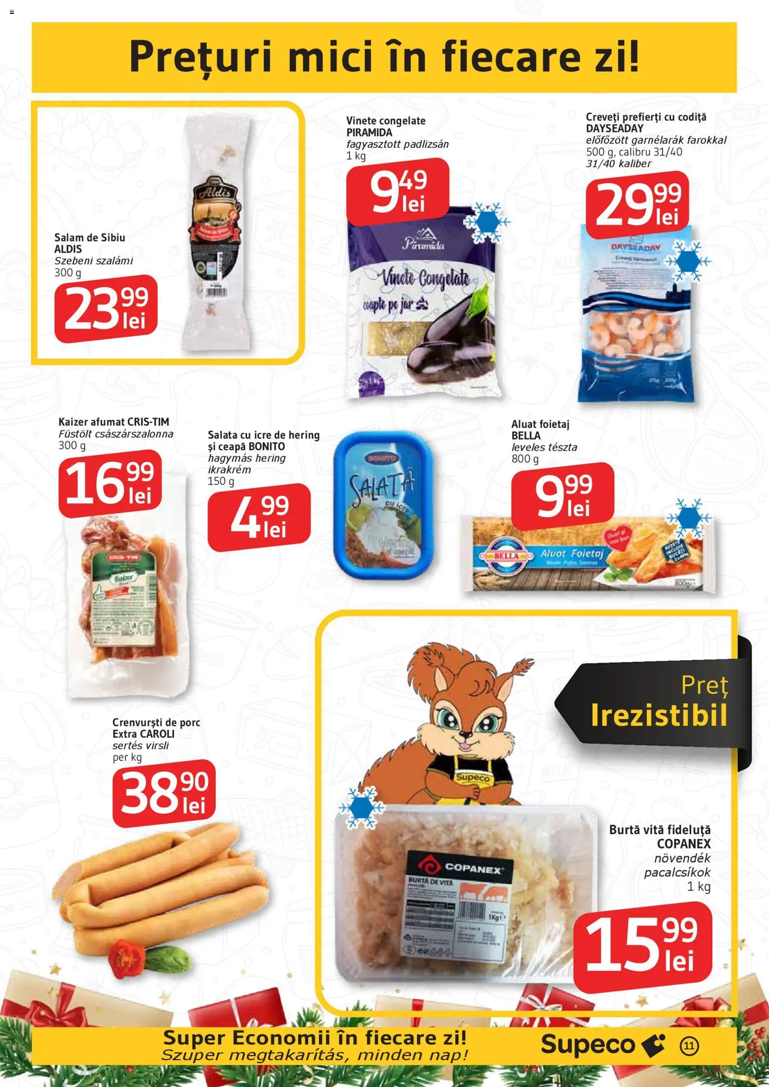 Catalog Supeco 11 - 25 Decembrie 2025 | Pagina 11 | Produse: Mici, Aluat, Salam, Salată