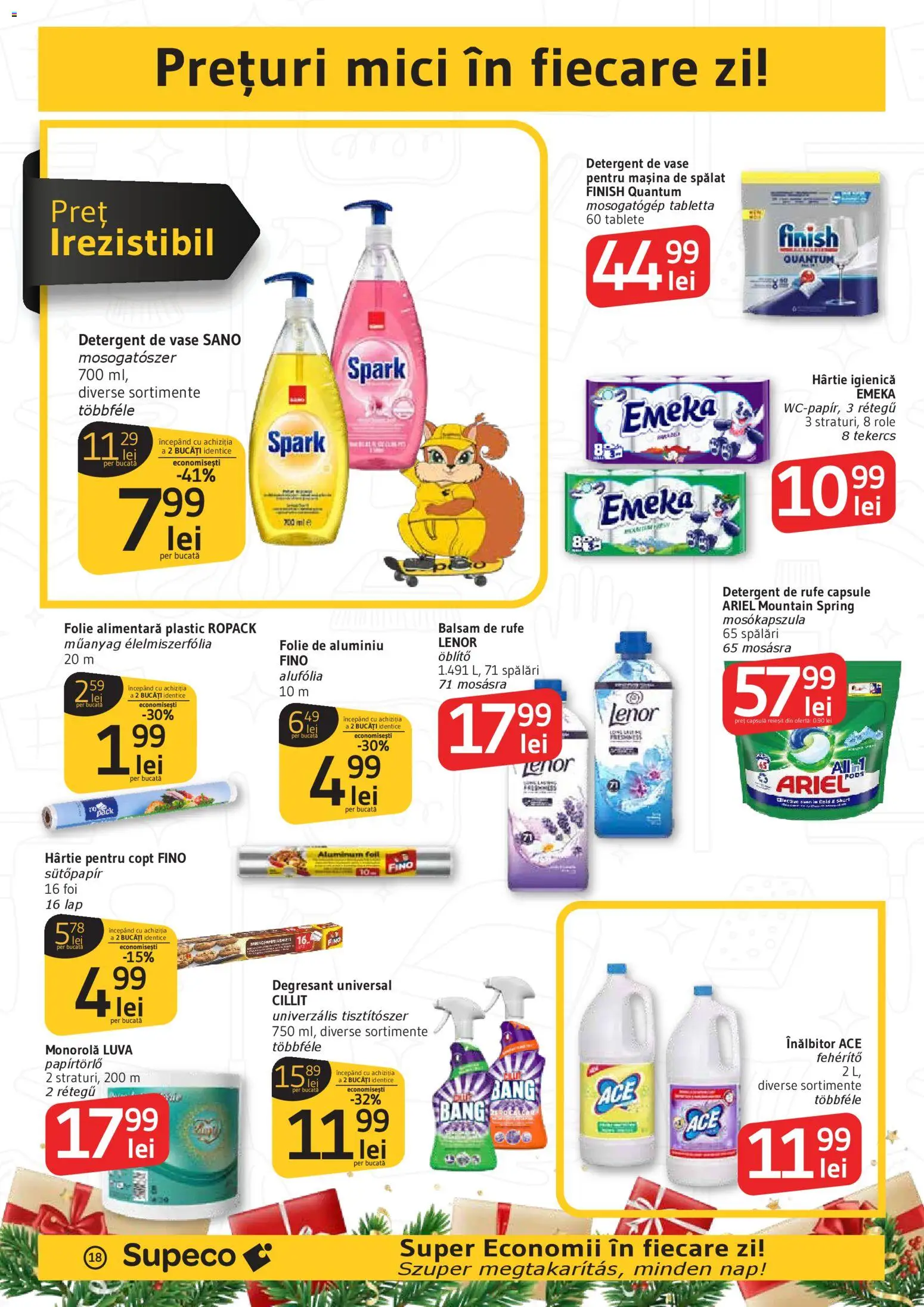 Catalog Supeco 11 - 25 Decembrie 2025 | Pagina 18 | Produse: Detergent de vase, Mașină De Spălat, Mici, Balsam
