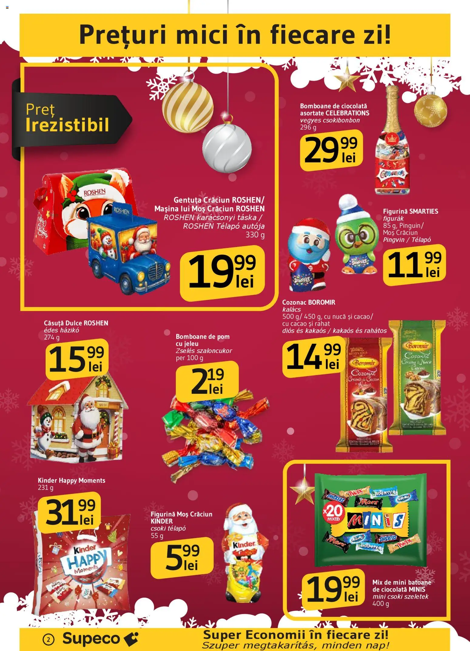 Catalog Supeco 11 - 25 Decembrie 2025 | Pagina 2 | Produse: Mici, Ciocolată, Bomboane, Cacao