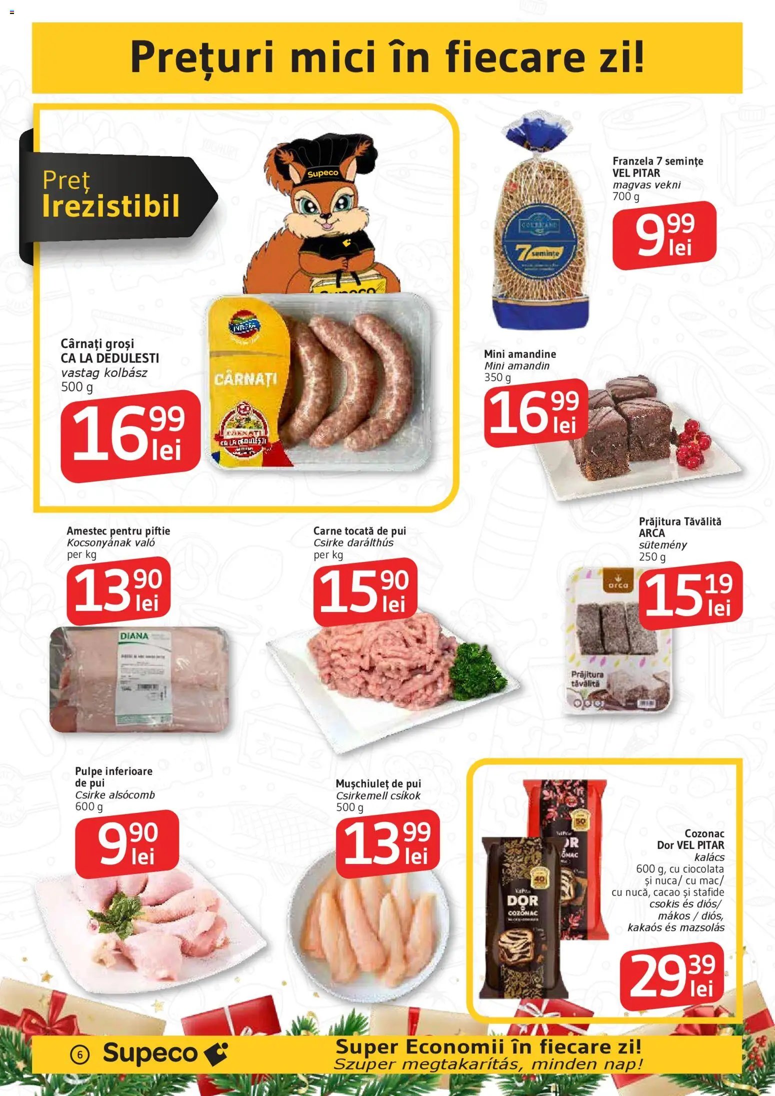 Catalog Supeco 11 - 25 Decembrie 2025 | Pagina 6 | Produse: Hacıyatmaz Kedi Oyuncağı, Kedi Oyun Alanları, Mici, Prăjitură