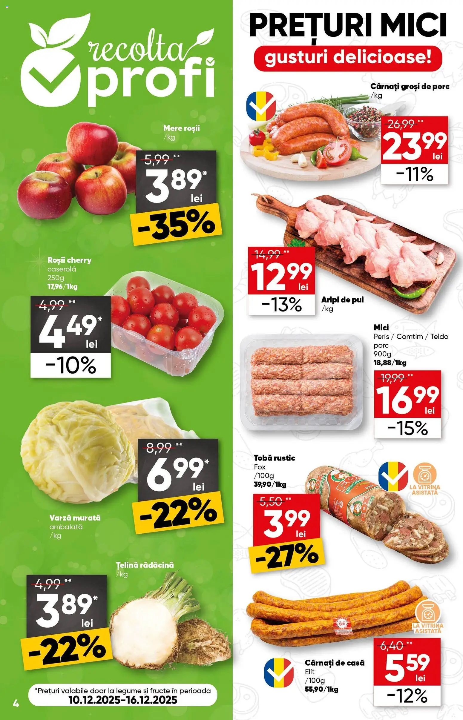 Catalog Profi 10 - 23 Decembrie 2025 | Pagina 4 | Produse: Varză, Hacıyatmaz Kedi Oyuncağı, Legume, Fructe