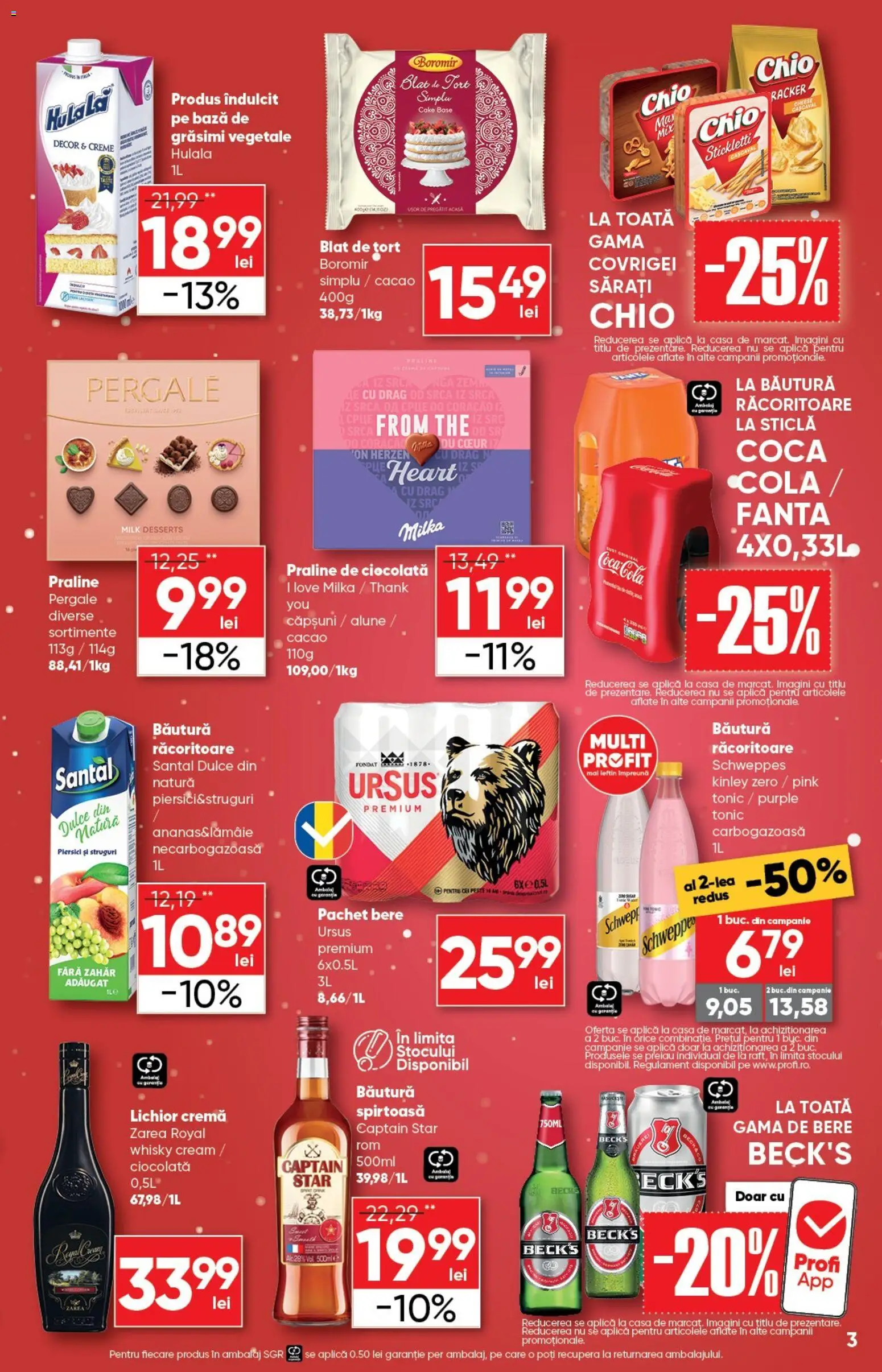 Catalog Profi 10 - 23 Decembrie 2025 | Pagina 3 | Produse: Cașcaval, Tort, Ciocolată, Pește