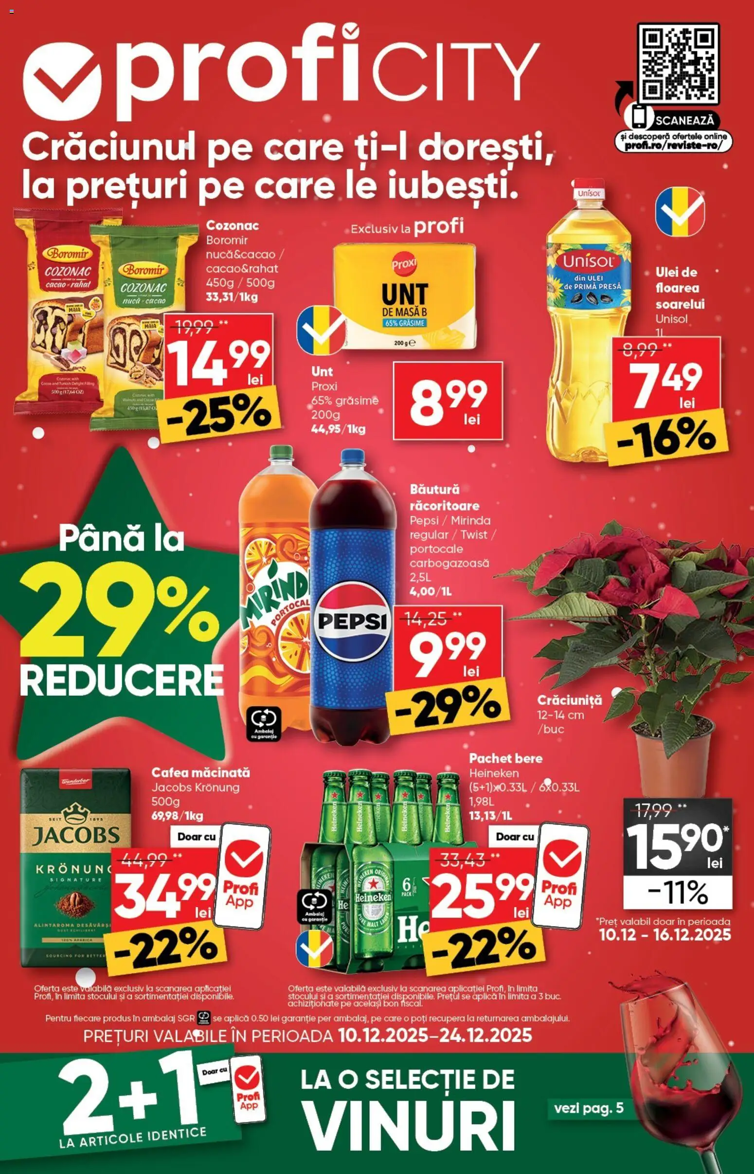 Catalog Profi 10 - 23 Decembrie 2025 | Pagina 1 | Produse: Masă, Ulei, Cafea, Cacao