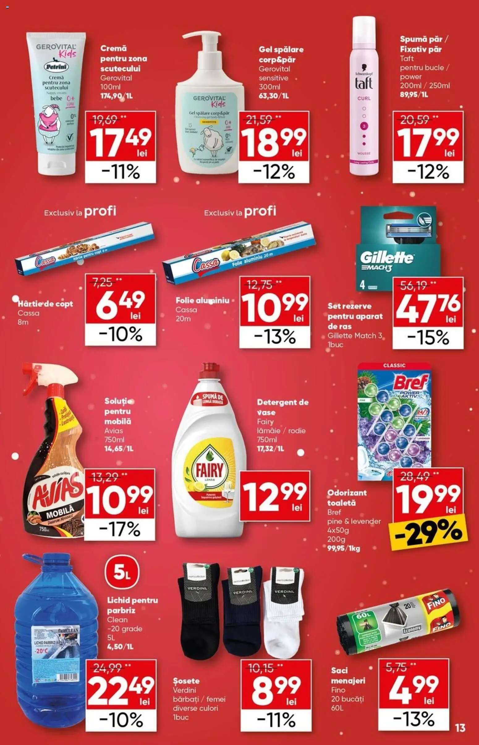 Catalog Profi 10 - 23 Decembrie 2025 | Pagina 13 | Produse: Toaletă, Detergent, Șosete, Lămâie