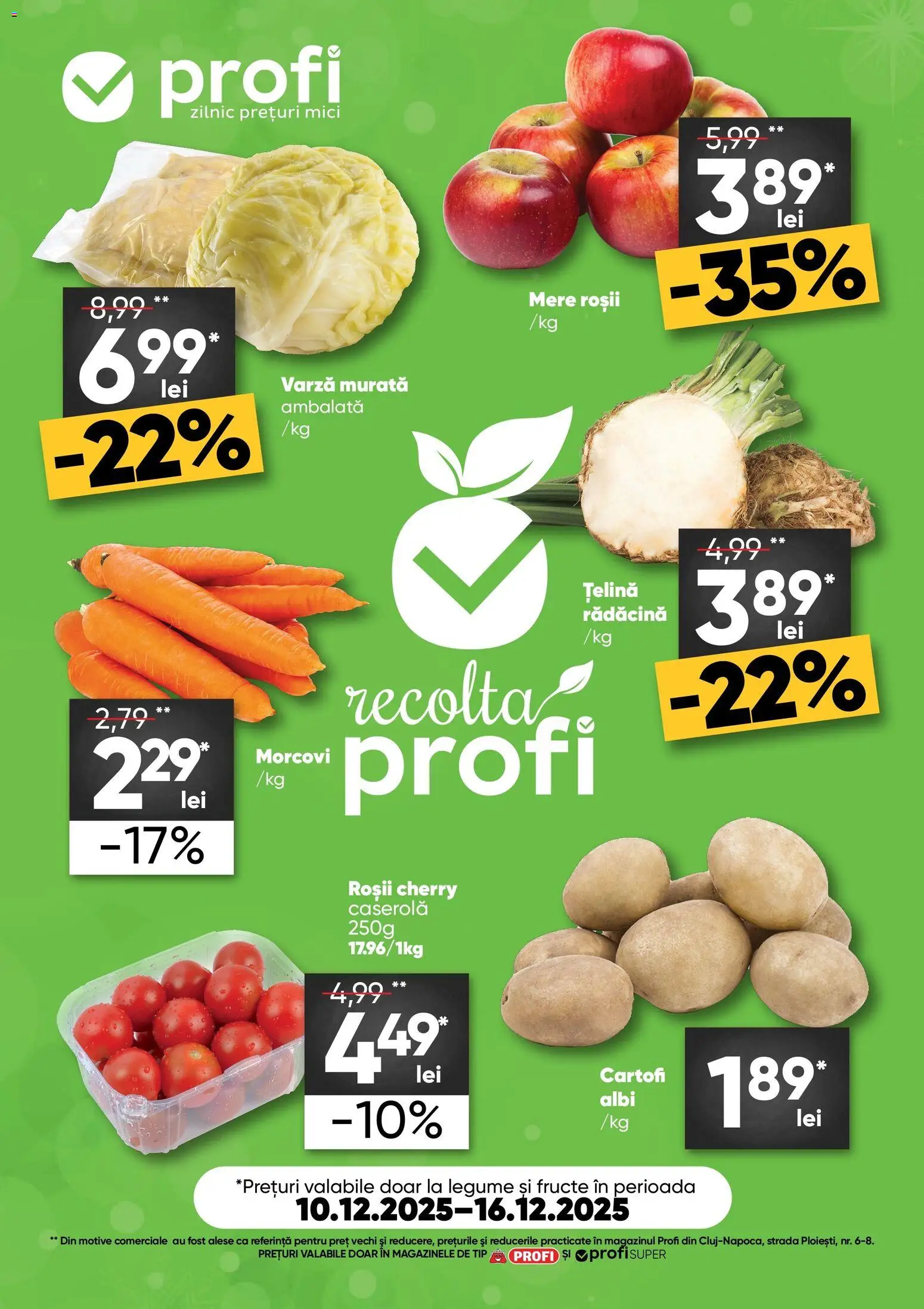 Catalog Profi 10 - 15 Decembrie 2025 | Pagina 1 | Produse: Varză, Țelină, Morcovi, Fructe