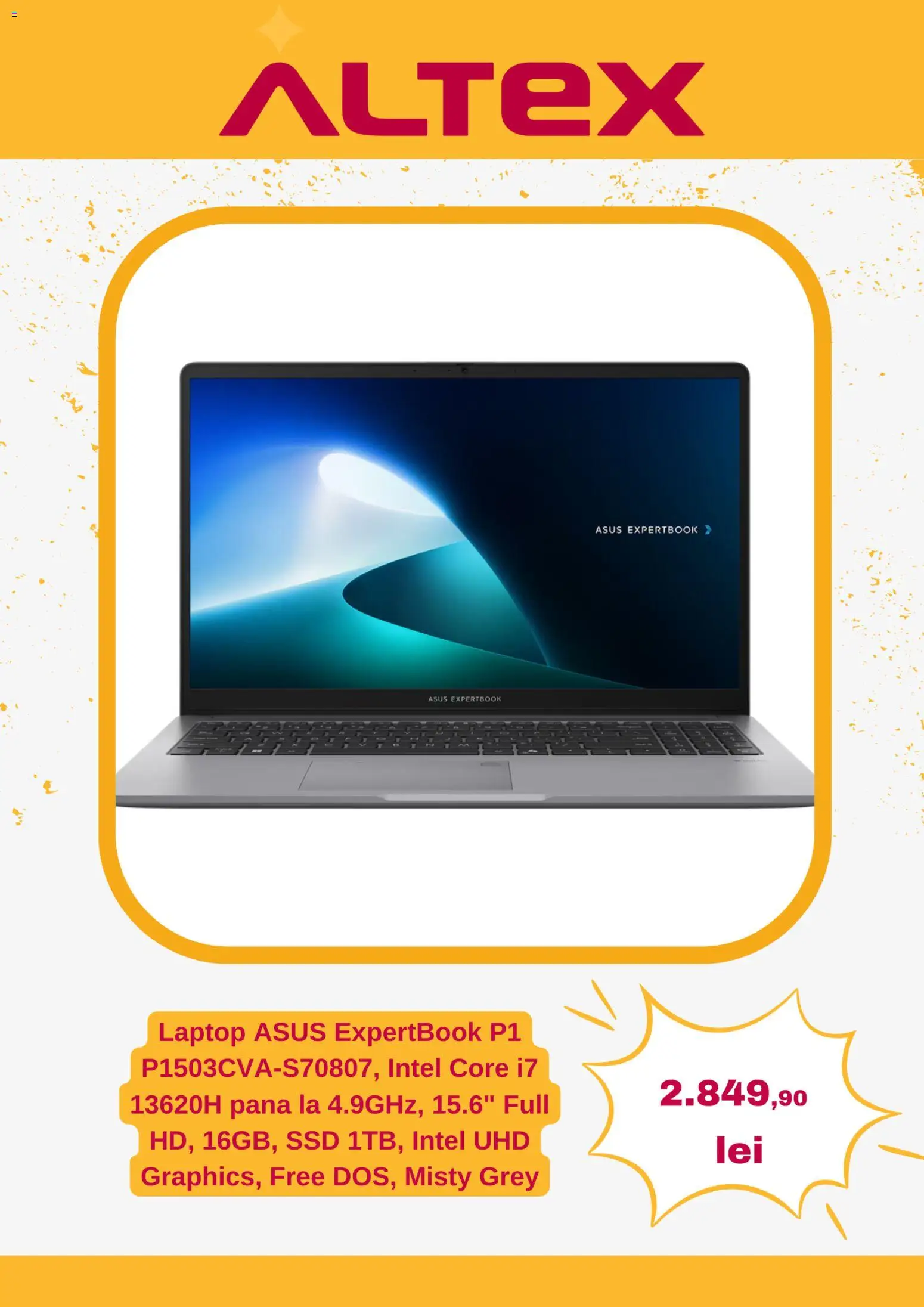 Catalog Altex 11 - 16 Decembrie 2025 | Pagina 3 | Produse: Laptop