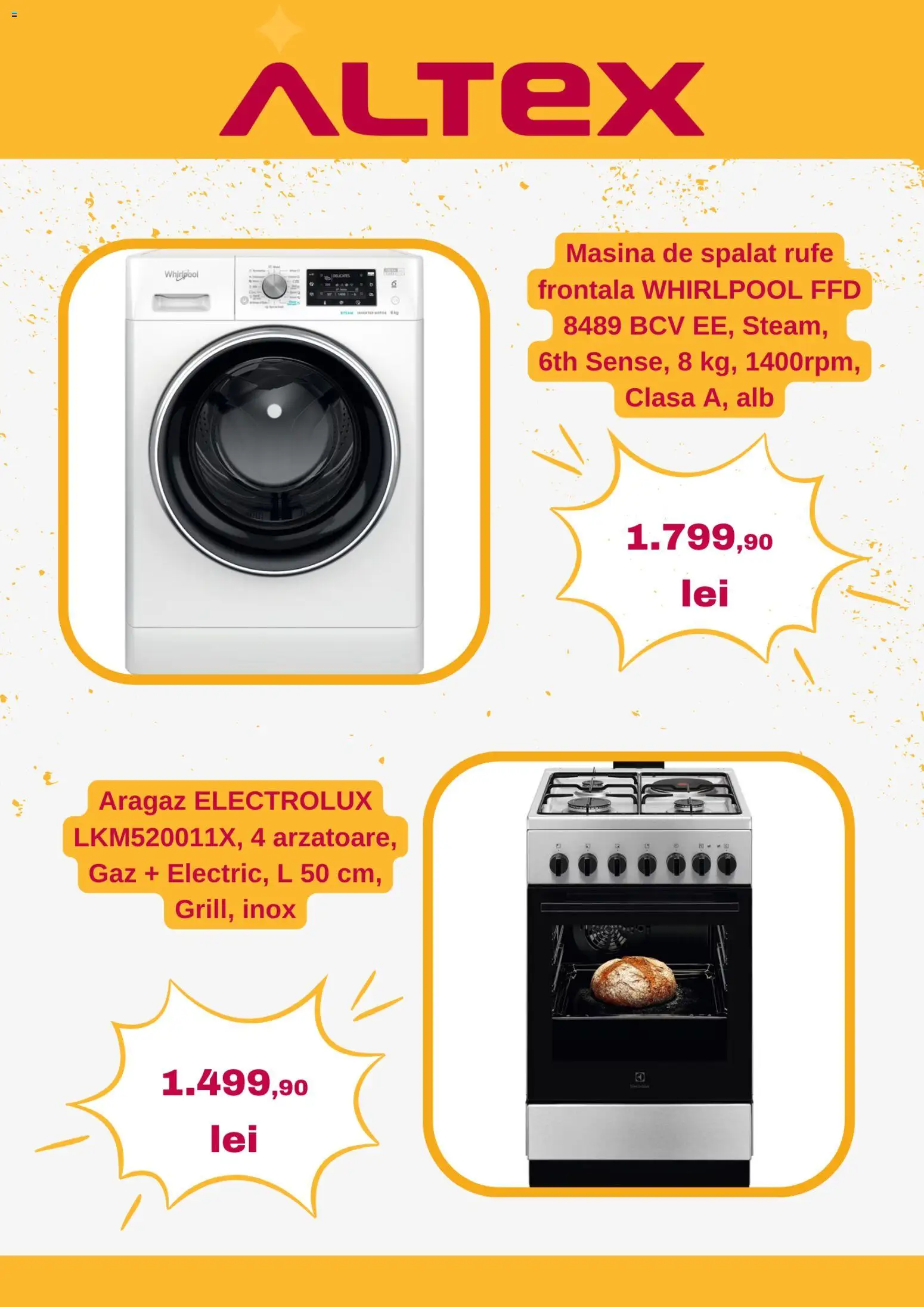 Catalog Altex 11 - 16 Decembrie 2025 | Pagina 6 | Produse: Mașină De Spălat, Aragaz