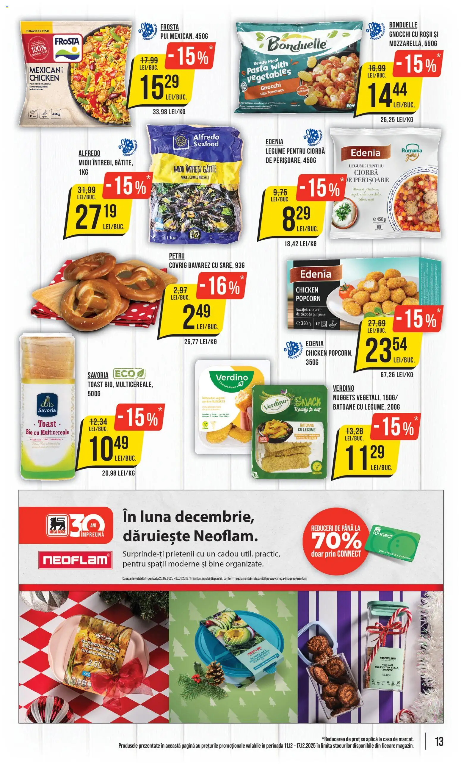 Catalog Mega Image 11 - 16 Decembrie 2025 | Pagina 13 | Produse: Şerit ödül, Cuptor, Hacıyatmaz Kedi Oyuncağı, Roșii