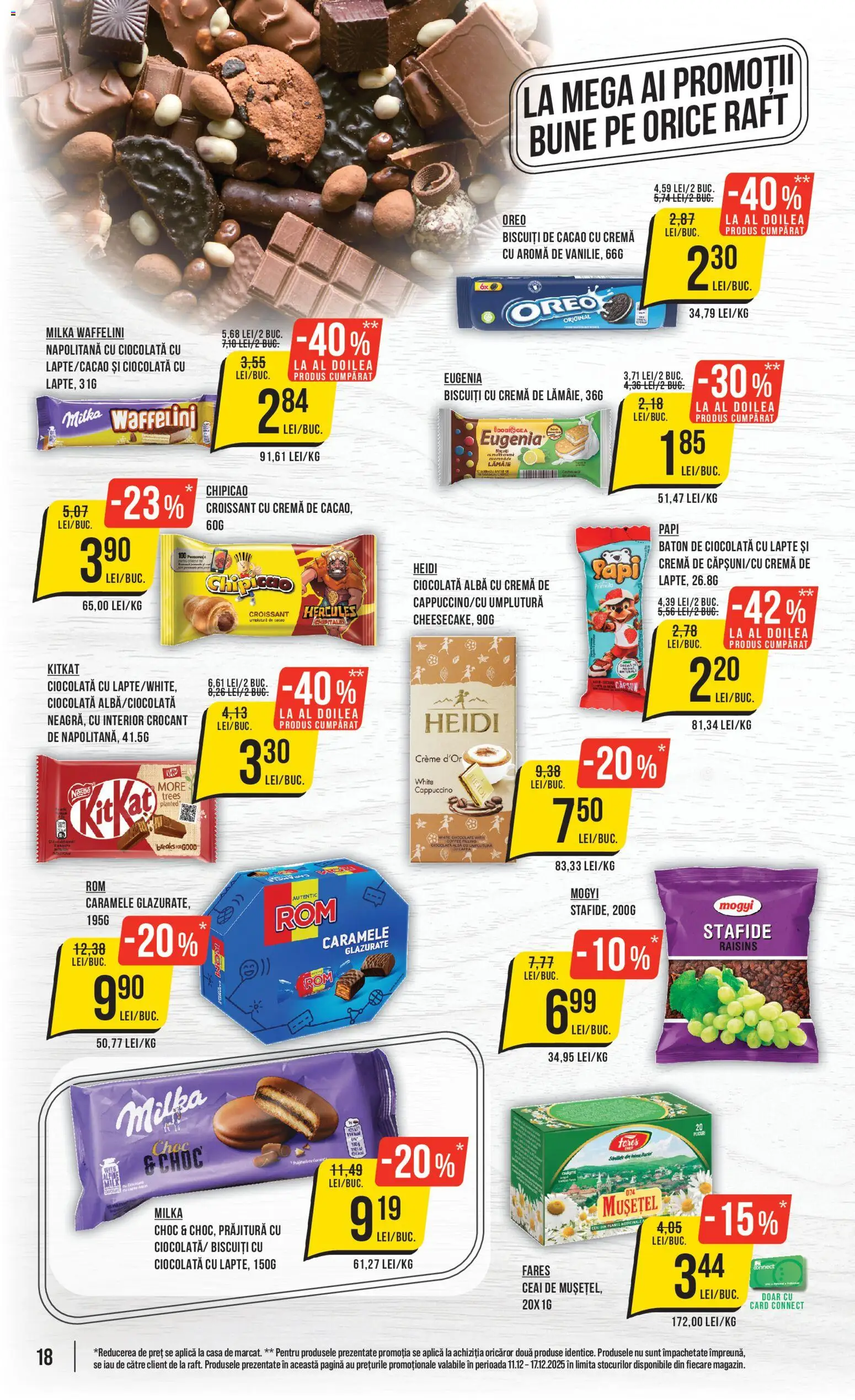 Catalog Mega Image 11 - 16 Decembrie 2025 | Pagina 18 | Produse: Lapte, Cremă, Cacao, Biscuiți