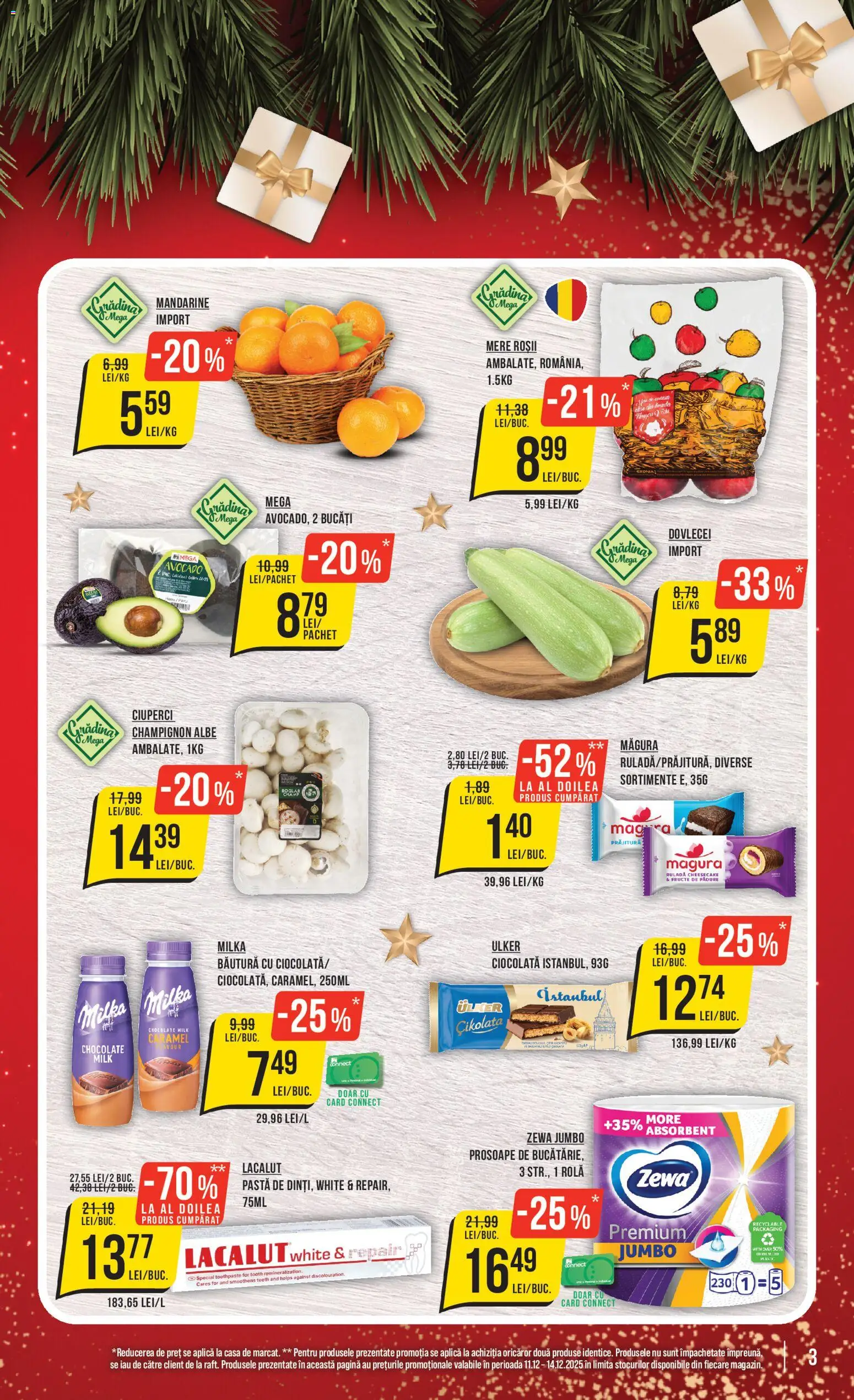 Catalog Mega Image 11 - 16 Decembrie 2025 | Pagina 3 | Produse: Ciuperci, Mere, Mandarine, Avocado