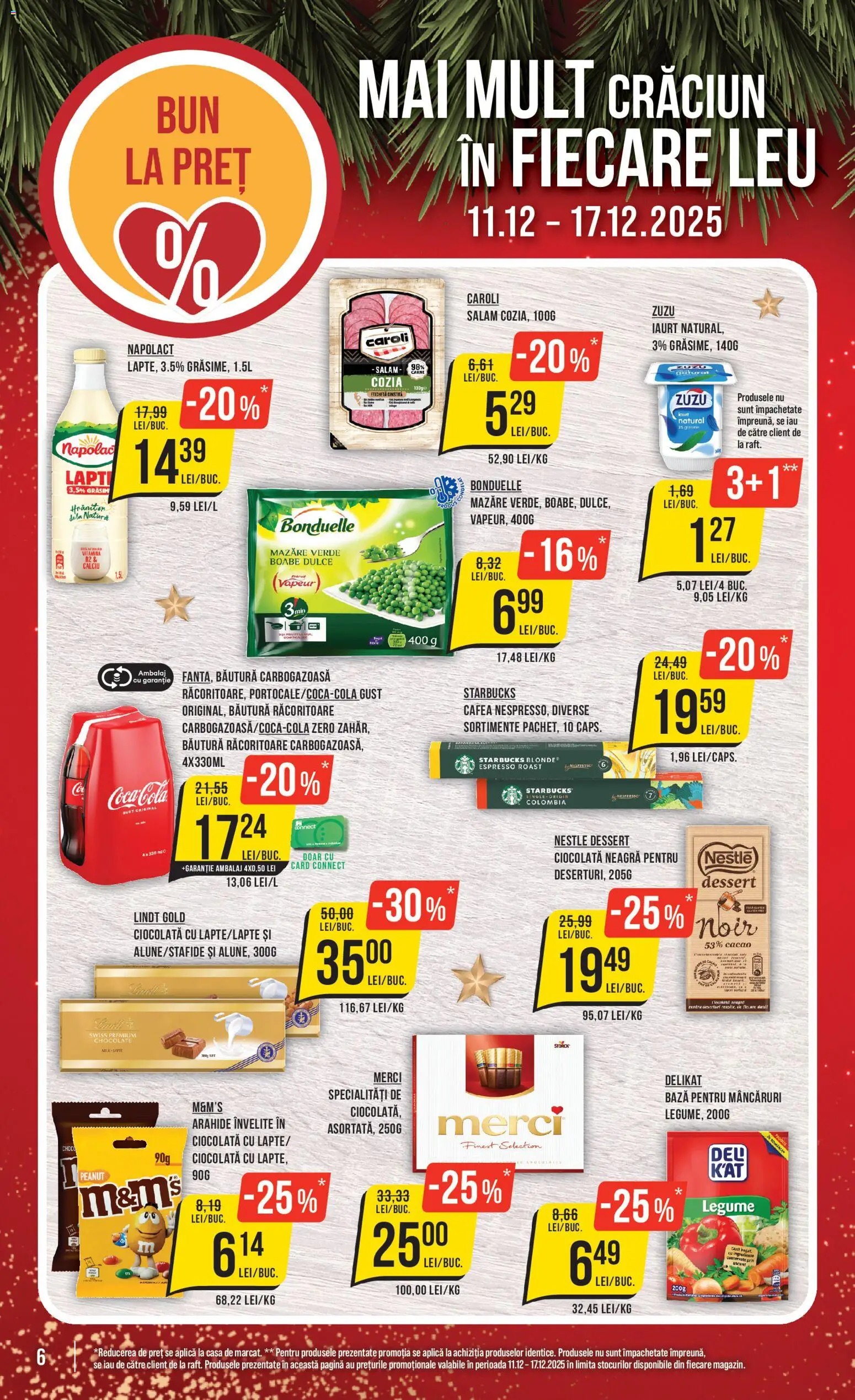 Catalog Mega Image 11 - 16 Decembrie 2025 | Pagina 6 | Produse: Mazăre, Cafea, Ciocolată, Legume