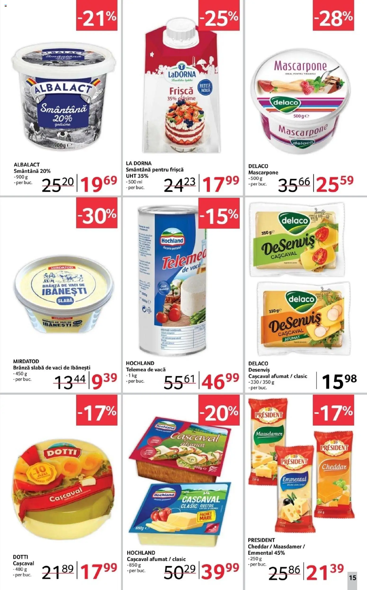 Catalog Selgros 12 - 30 Decembrie 2025 | Pagina 15 | Produse: Cașcaval, Frișcă, Mascarpone, Smântână