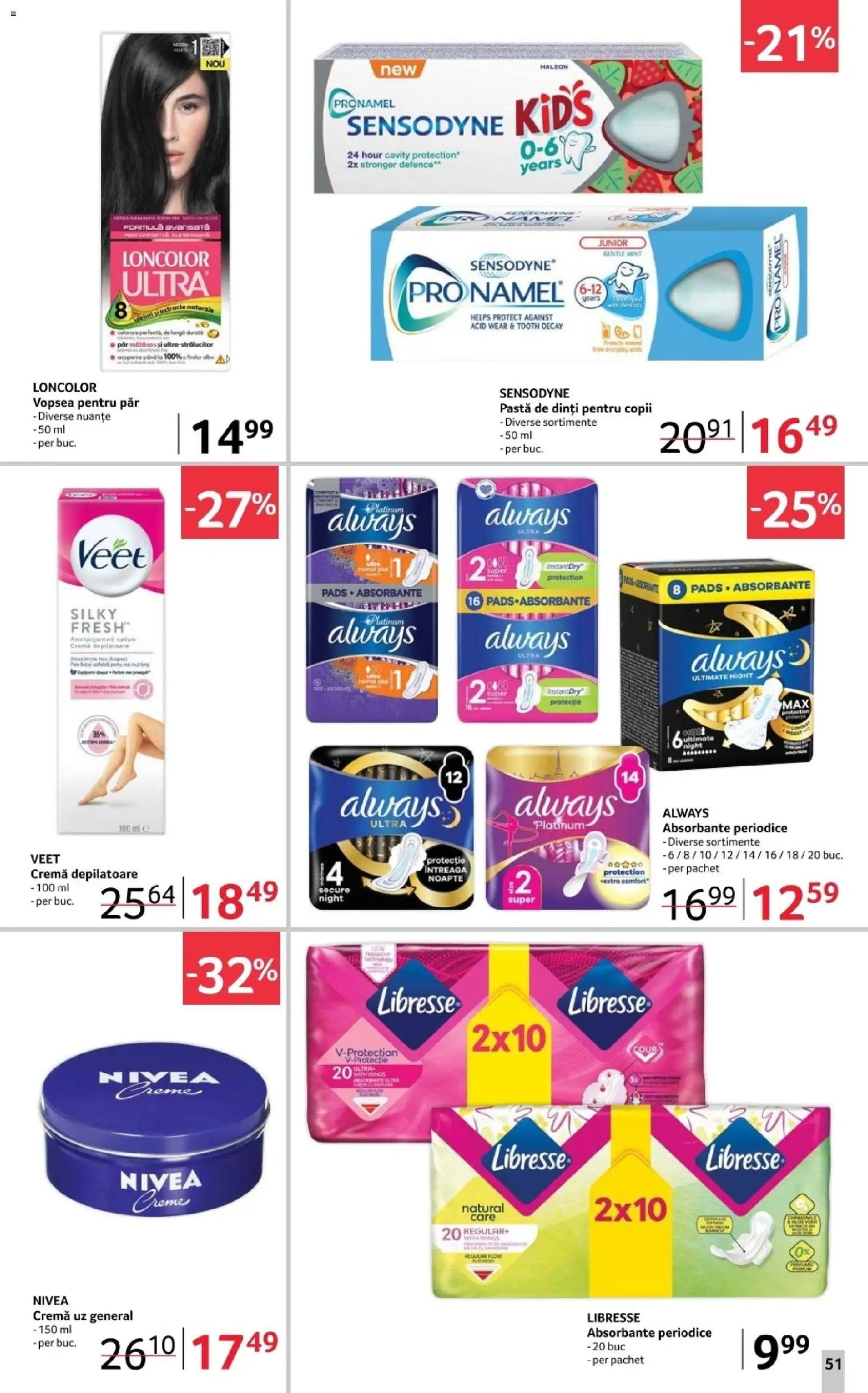 Catalog Selgros 12 - 30 Decembrie 2025 | Pagina 51 | Produse: Vopsea, Cremă, Pastă de dinți, Absorbante