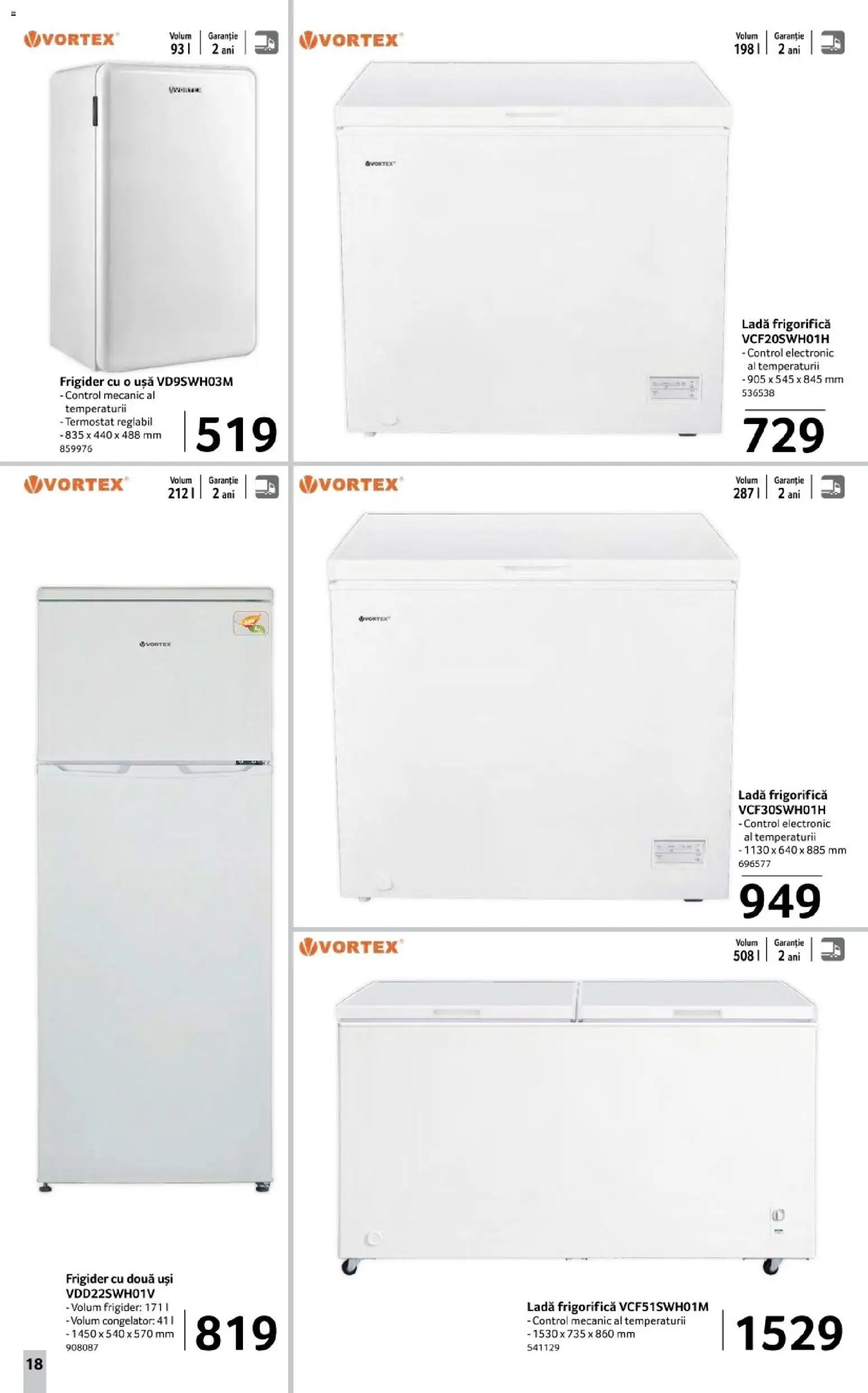 Catalog Selgros 12 - 30 Decembrie 2025 | Pagina 18 | Produse: Frigider, Congelator, Ușă, Ladă frigorifică