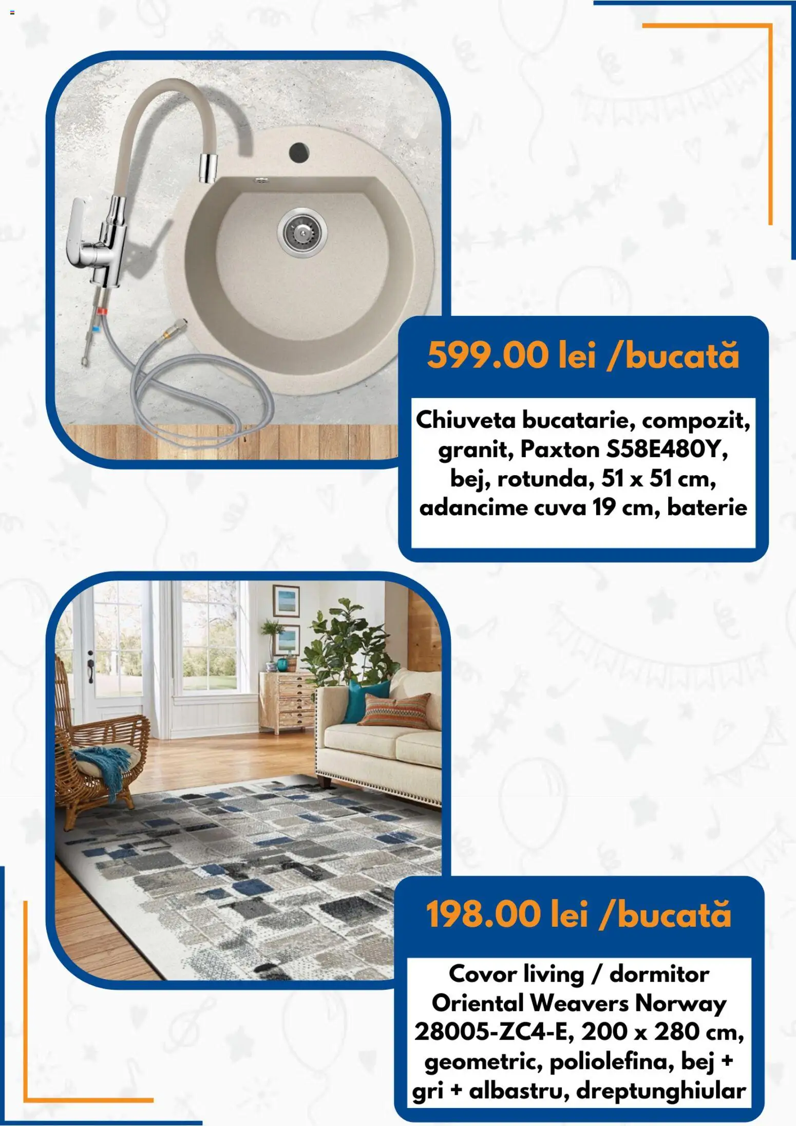 Catalog Dedeman 12 - 30 Decembrie 2025 | Pagina 5 | Produse: Chiuvetă, Baterie, Covor