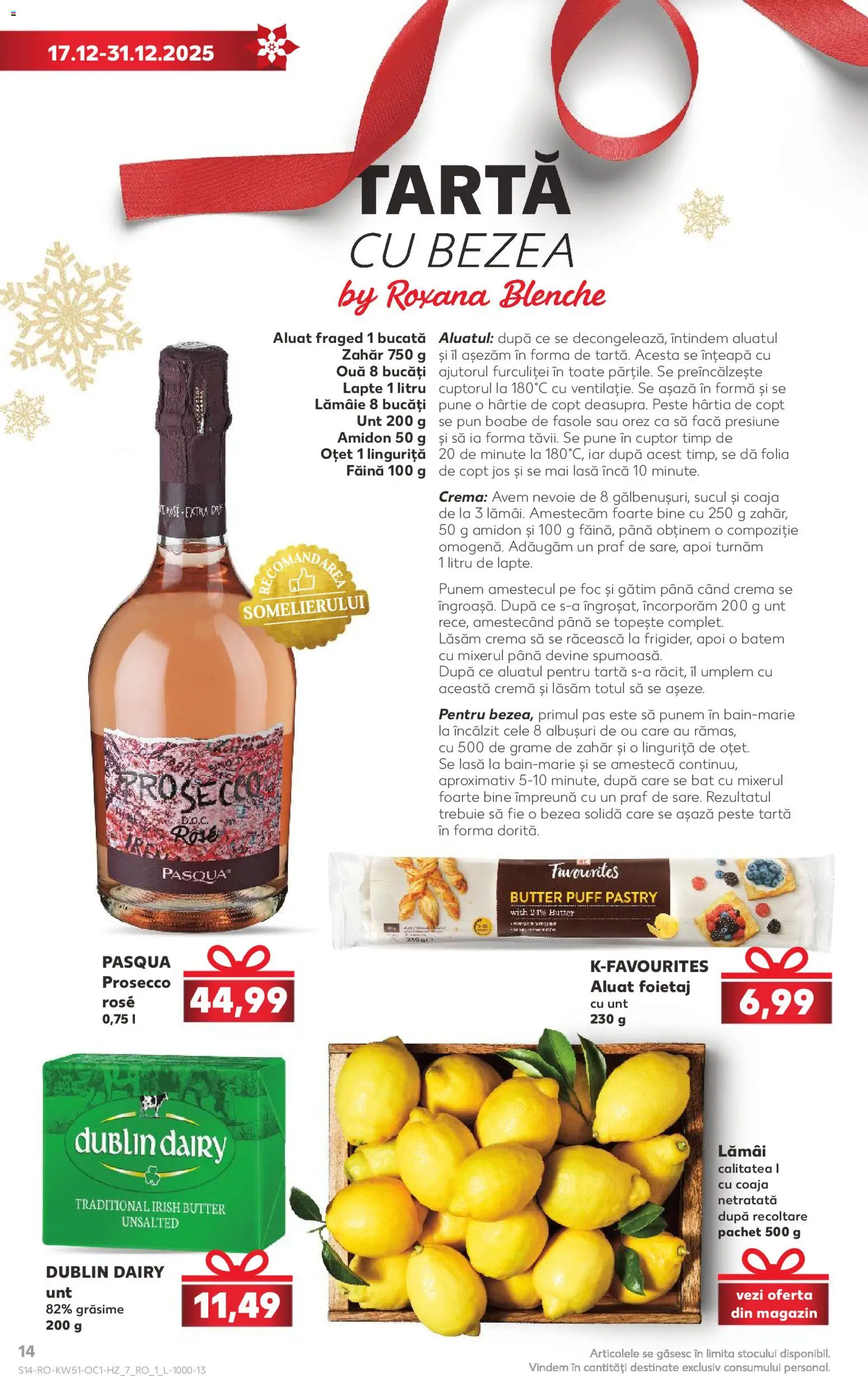 Catalog Kaufland 17 - 30 Decembrie 2025 | Pagina 14 | Produse: Ouă, Făină, Zahăr, Lămâie