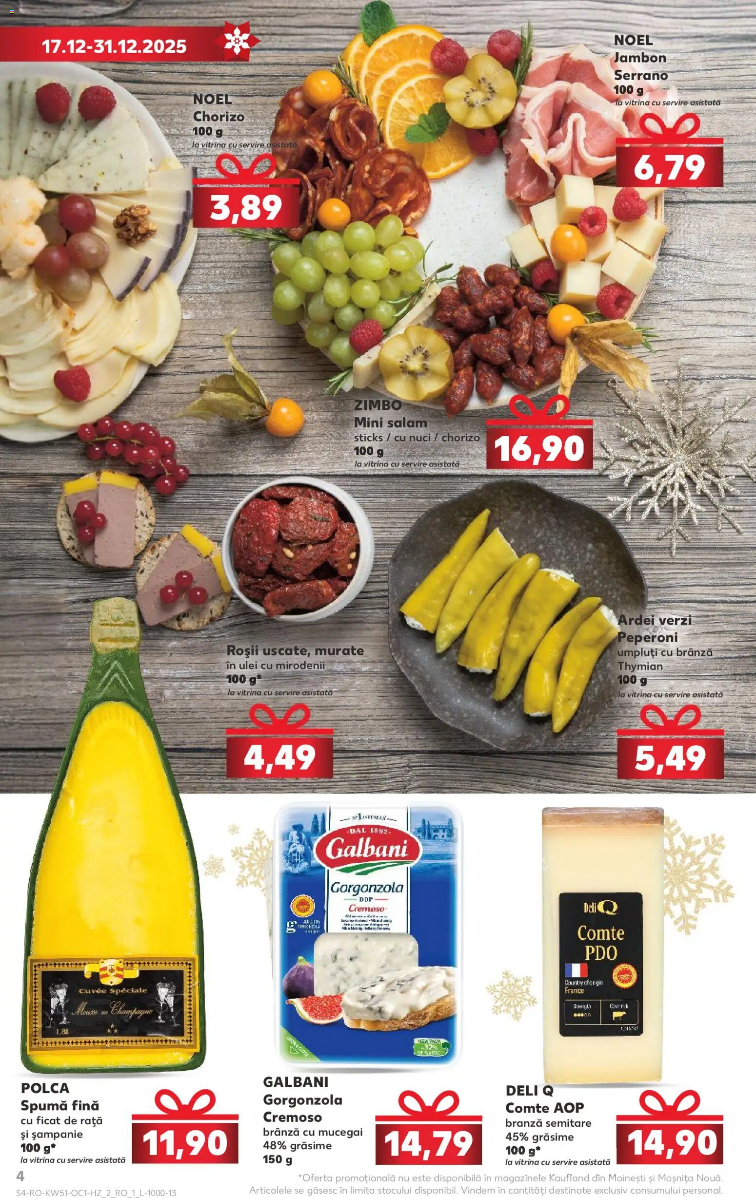 Catalog Kaufland 17 - 30 Decembrie 2025 | Pagina 4 | Produse: Rață, Brânză, Brânză cu mucegai, Salam