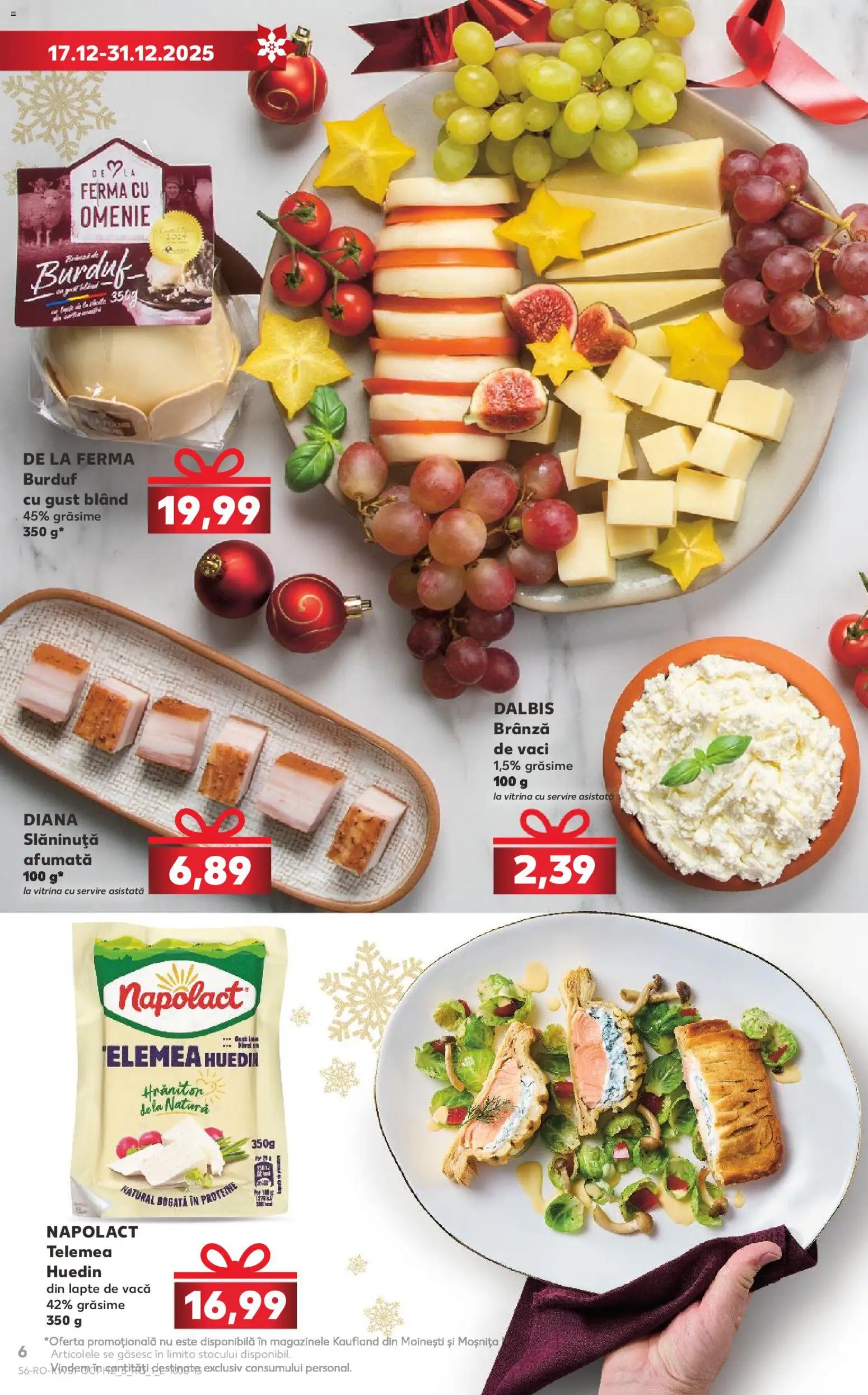 Catalog Kaufland 17 - 30 Decembrie 2025 | Pagina 6 | Produse: Masaüstü kılıfı, Vitrină, Bacon, Brânză