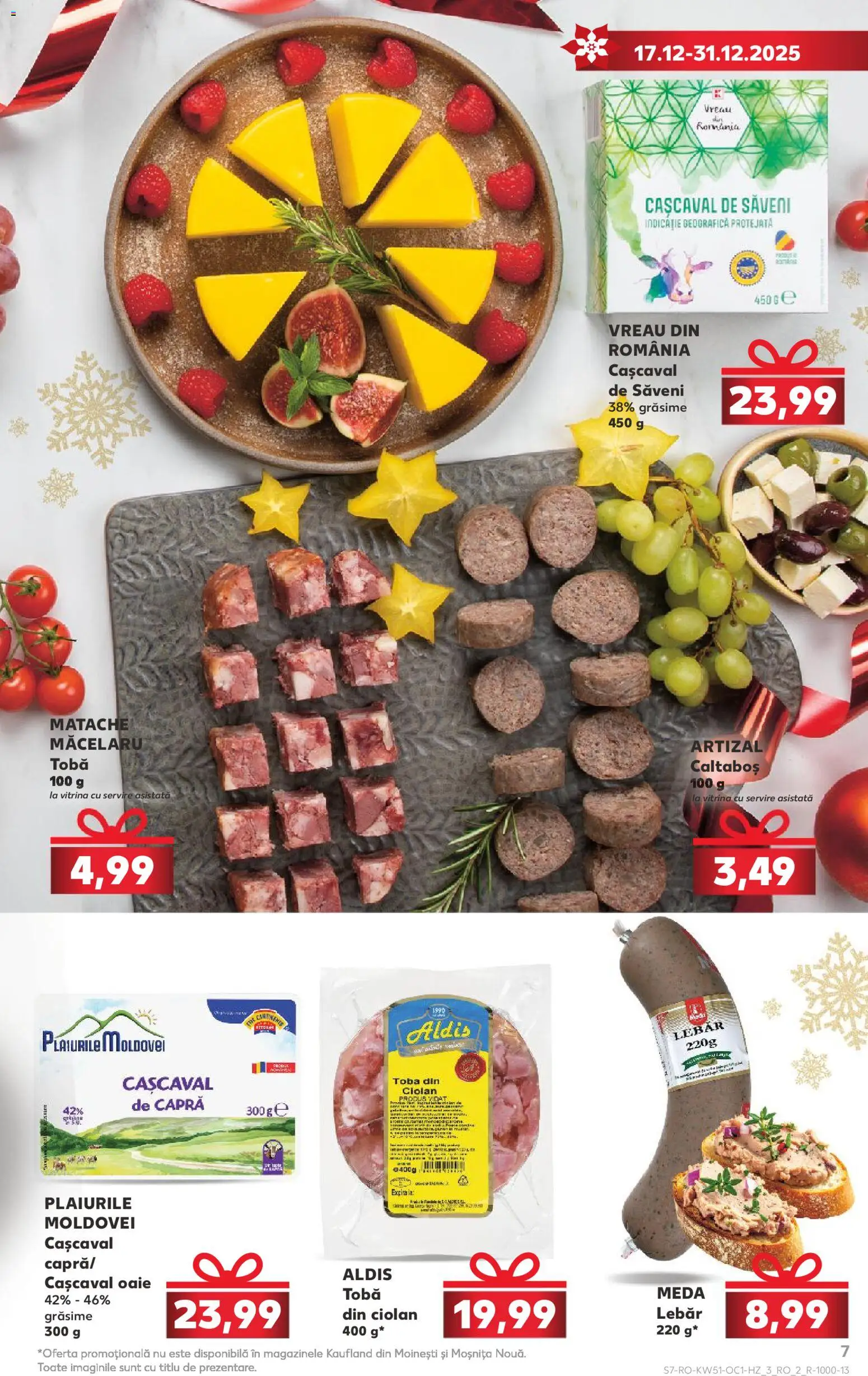 Catalog Kaufland 17 - 30 Decembrie 2025 | Pagina 7 | Produse: Vitrină, Cașcaval