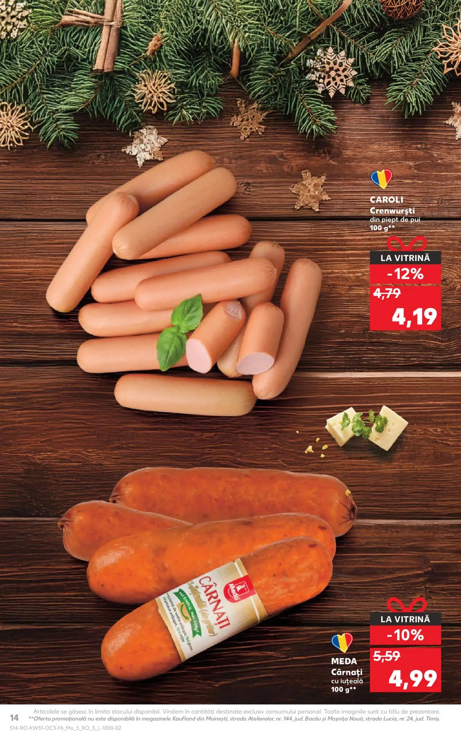 Catalog Kaufland 17 - 22 Decembrie 2025 | Pagina 14 | Produse: Hacıyatmaz Kedi Oyuncağı, Vitrină, Cârnați