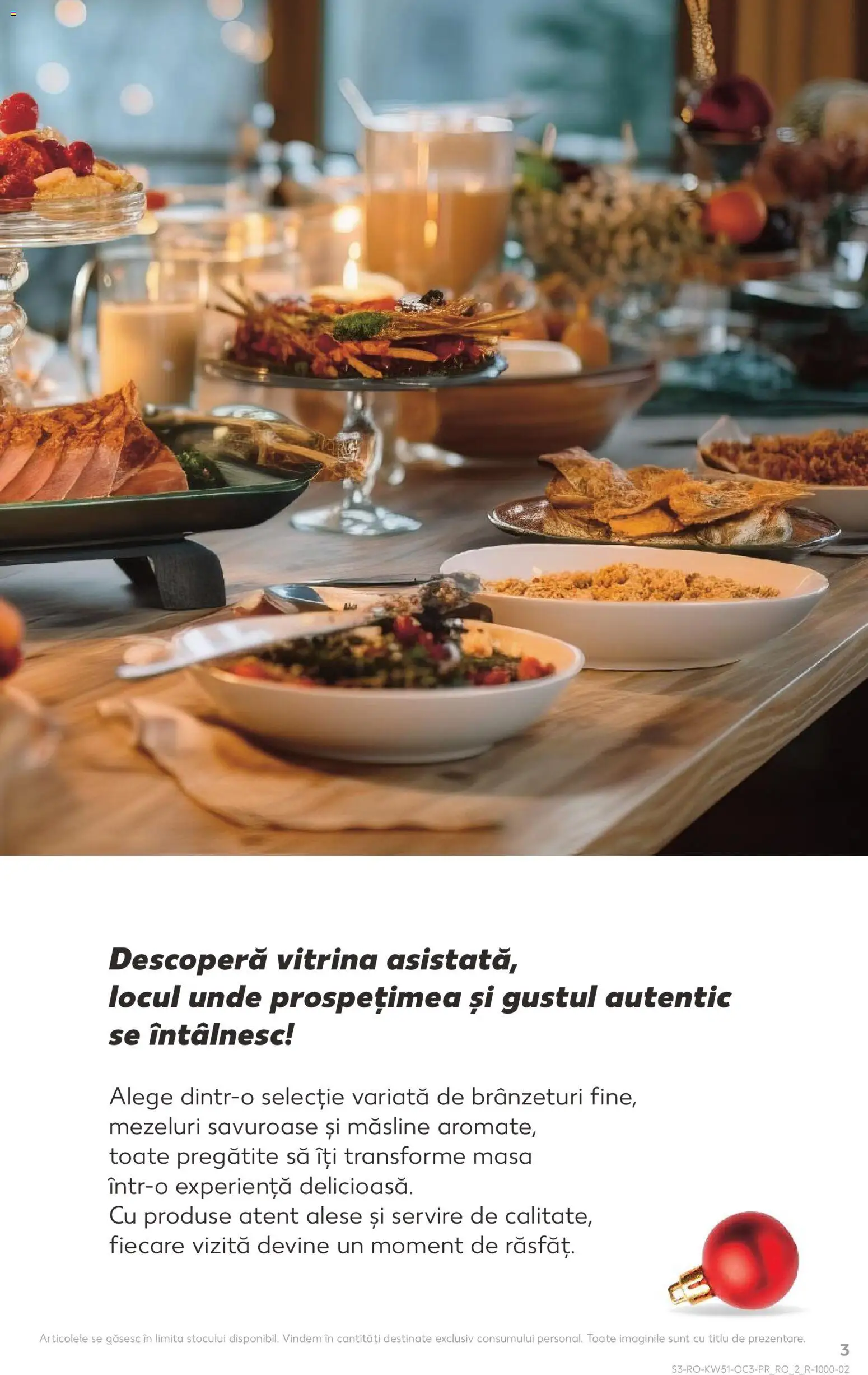 Catalog Kaufland 17 - 22 Decembrie 2025 | Pagina 3 | Produse: Masă, Vitrină, Măsline