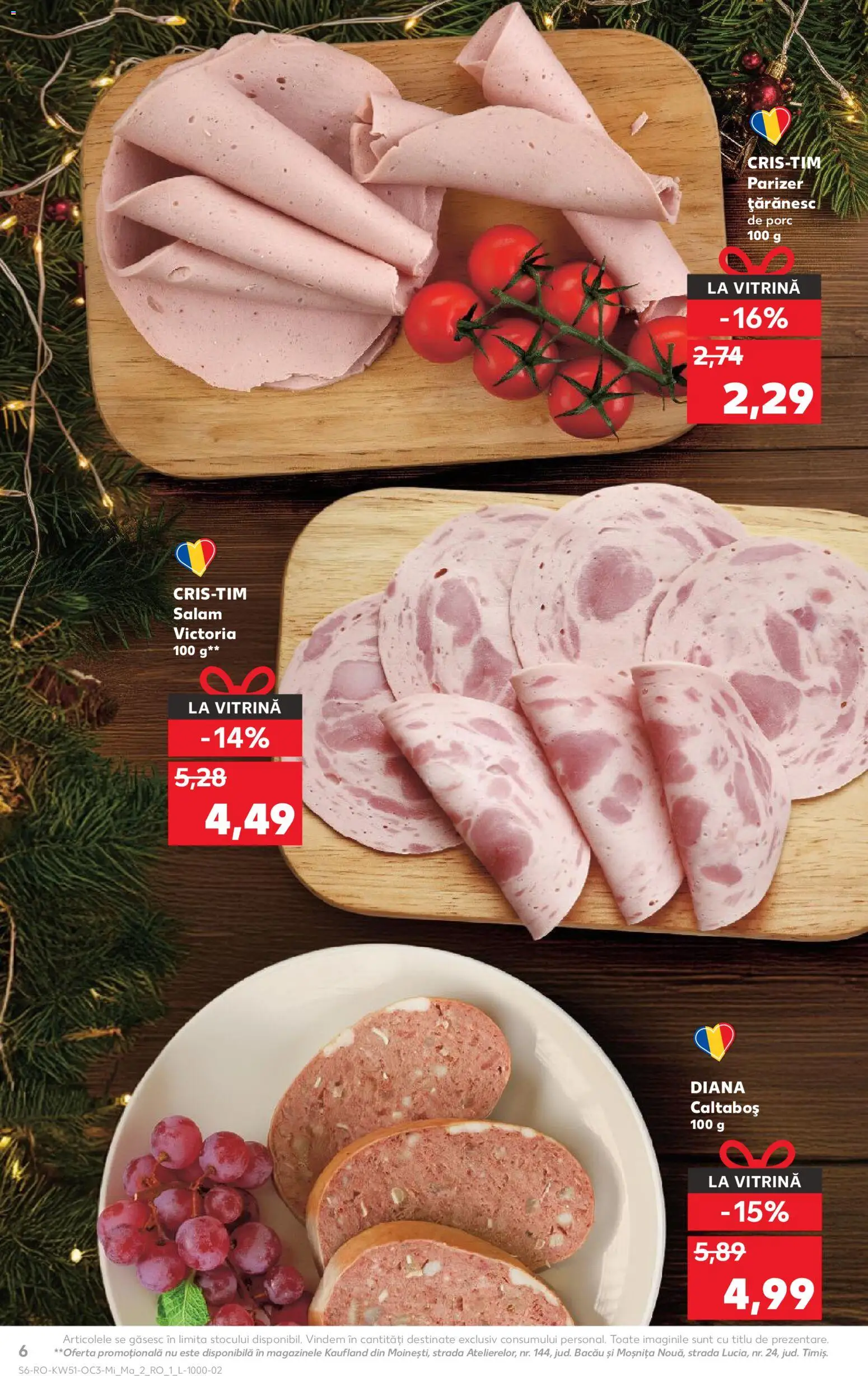 Catalog Kaufland 17 - 22 Decembrie 2025 | Pagina 6 | Produse: Vitrină, Salam, Parizer