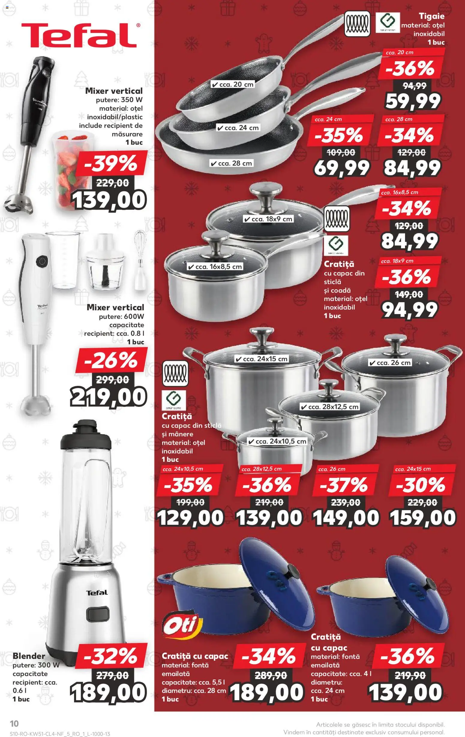Catalog Kaufland 17 - 22 Decembrie 2025 | Pagina 10 | Produse: Blender, Tigaie, Cratiță, Mixer
