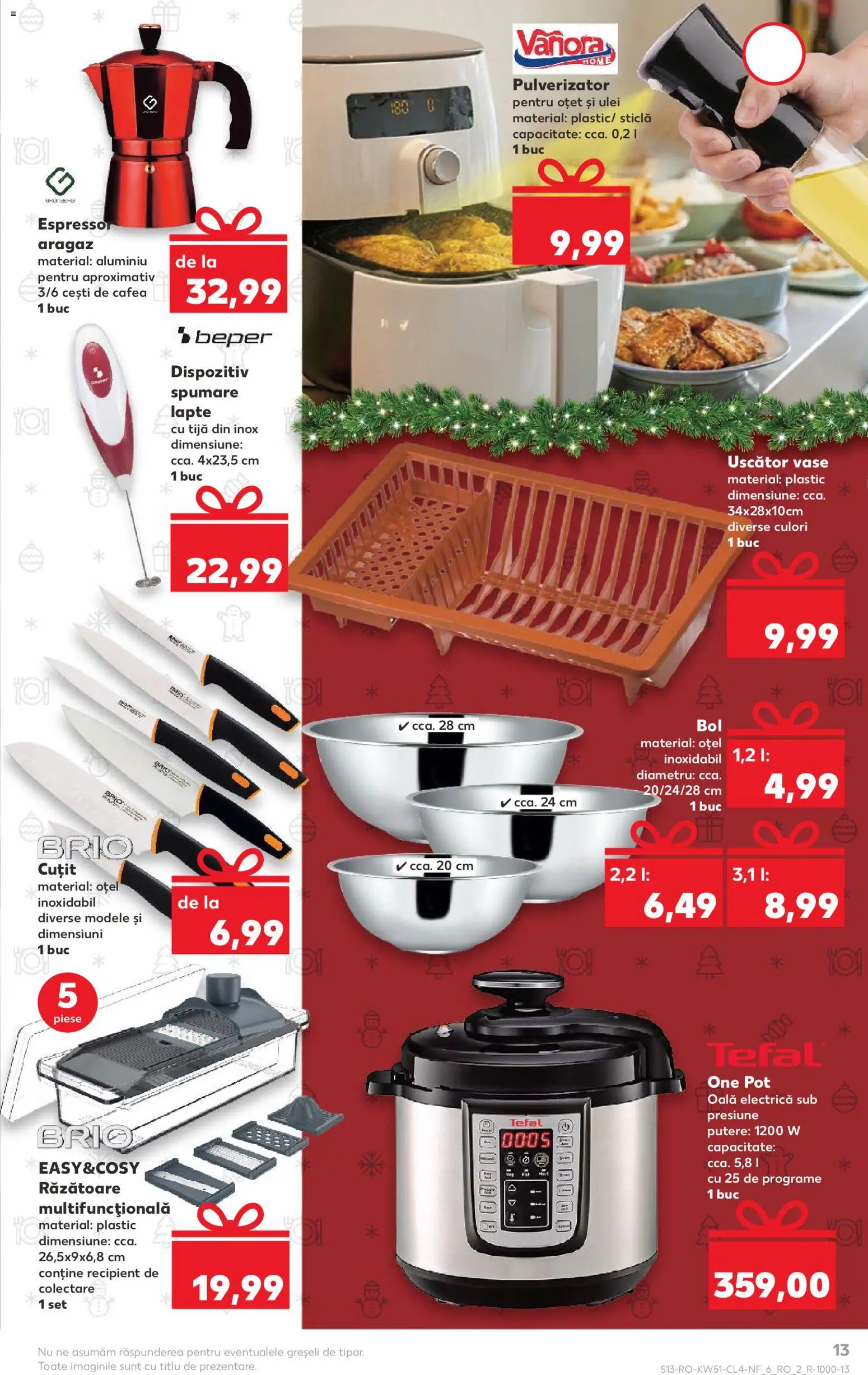 Catalog Kaufland 17 - 22 Decembrie 2025 | Pagina 13 | Produse: Espressor, Bol, Cuțit, Lapte