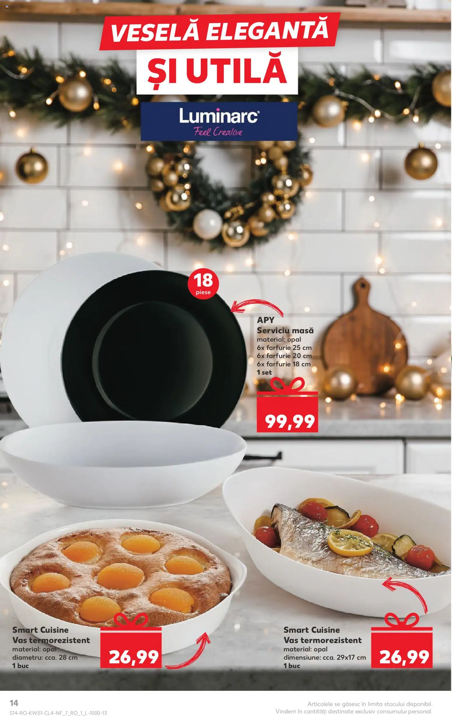 Catalog Kaufland 17 - 22 Decembrie 2025 | Pagina 14 | Produse: Masă, Farfurie