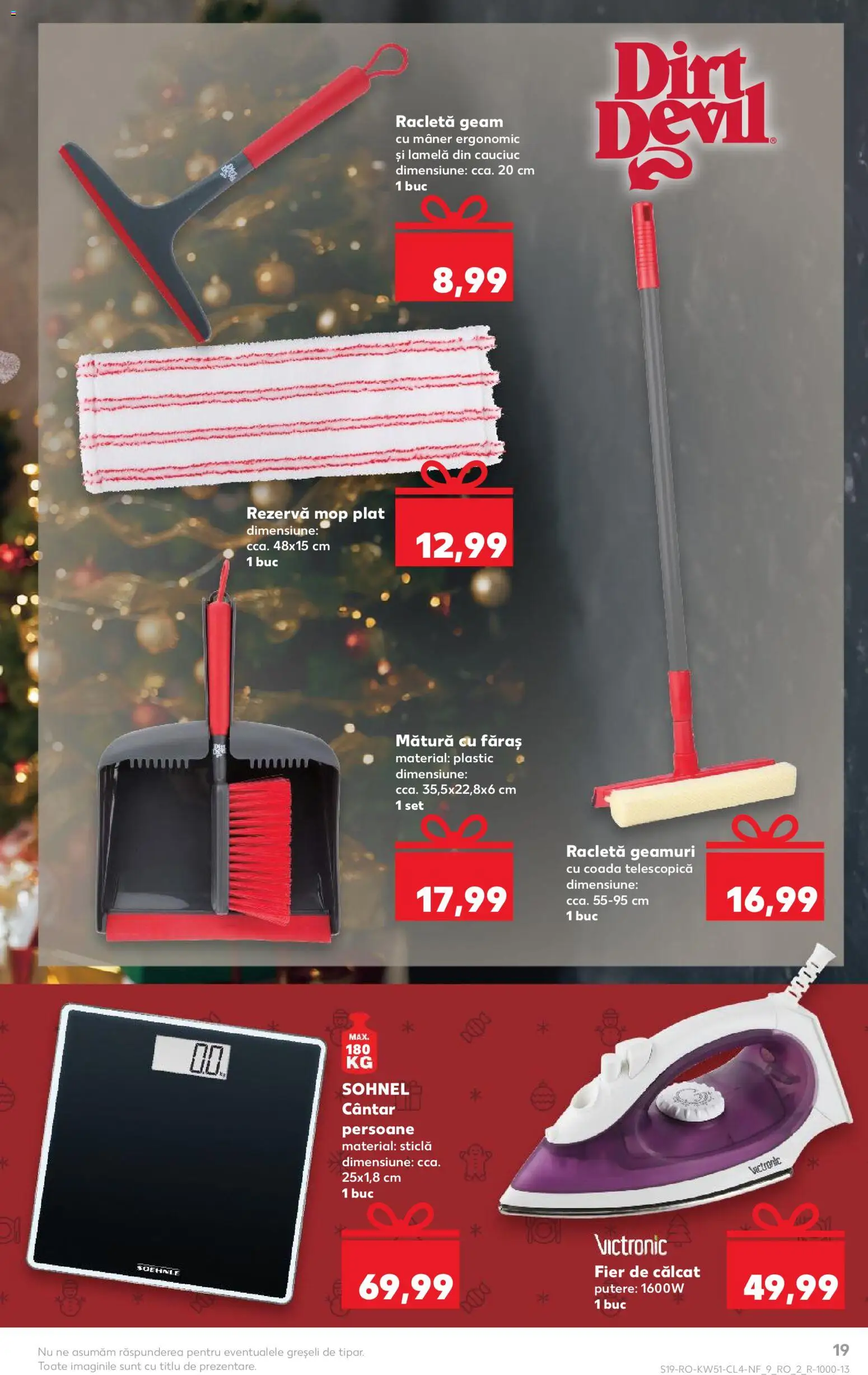 Catalog Kaufland 17 - 22 Decembrie 2025 | Pagina 19 | Produse: Fier de călcat, Mop, Mătură, Cântar