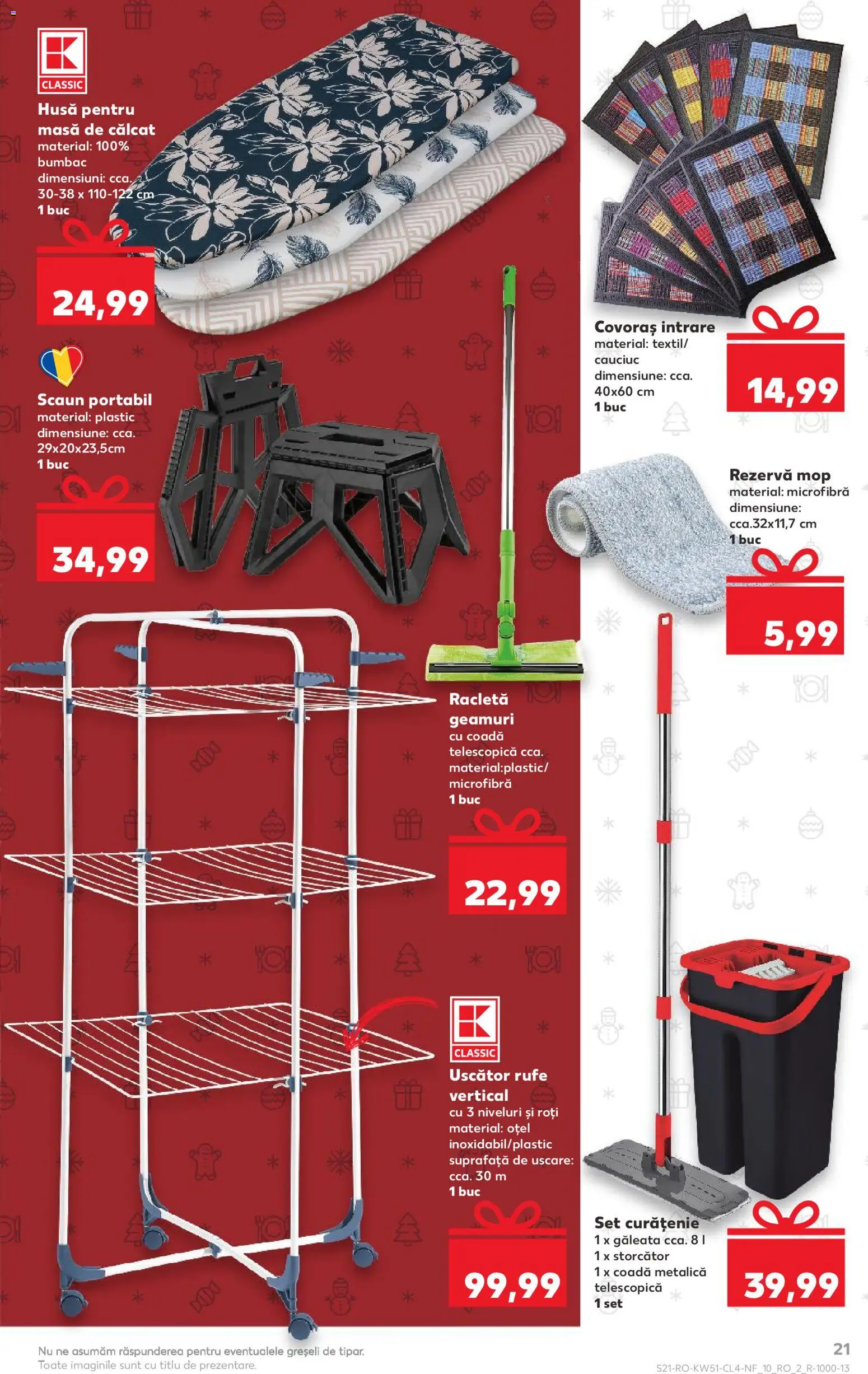 Catalog Kaufland 17 - 22 Decembrie 2025 | Pagina 21 | Produse: Storcător, Uscător rufe, Scaun, Bisiklet Aparatları