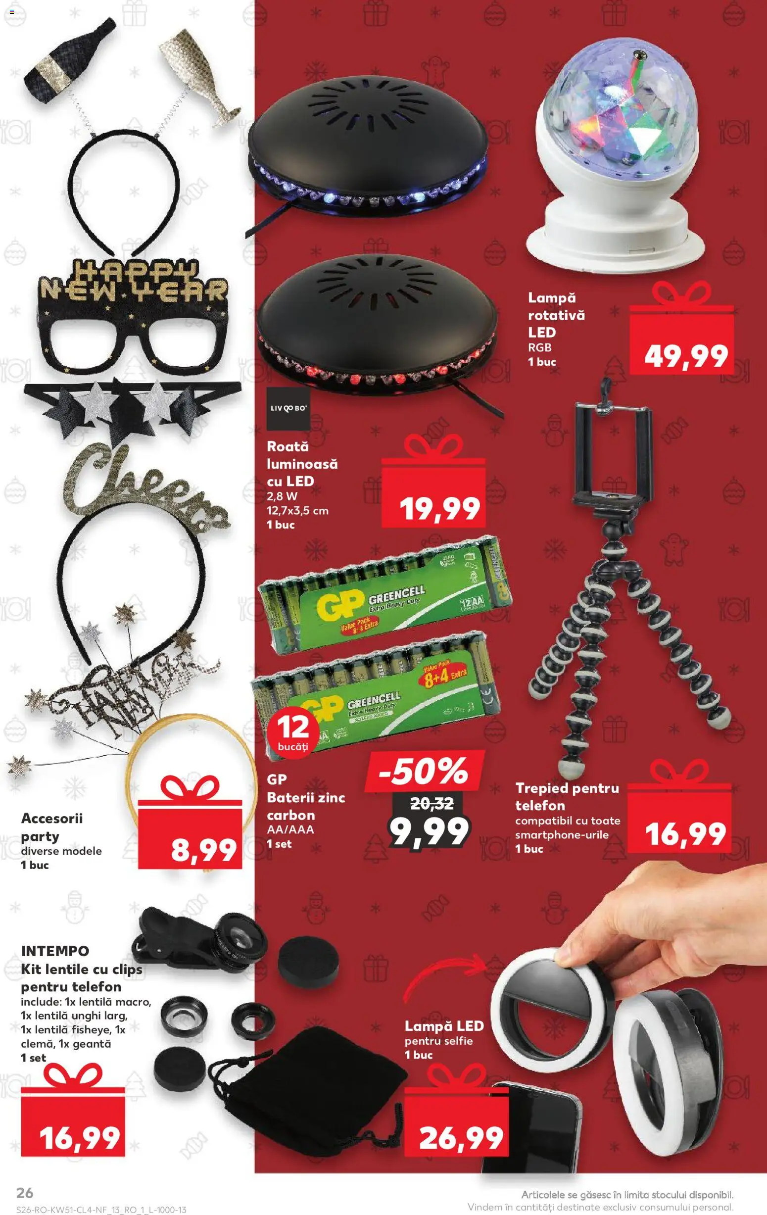 Catalog Kaufland 17 - 22 Decembrie 2025 | Pagina 26 | Produse: Telefon, Geantă, Babak, Lampă