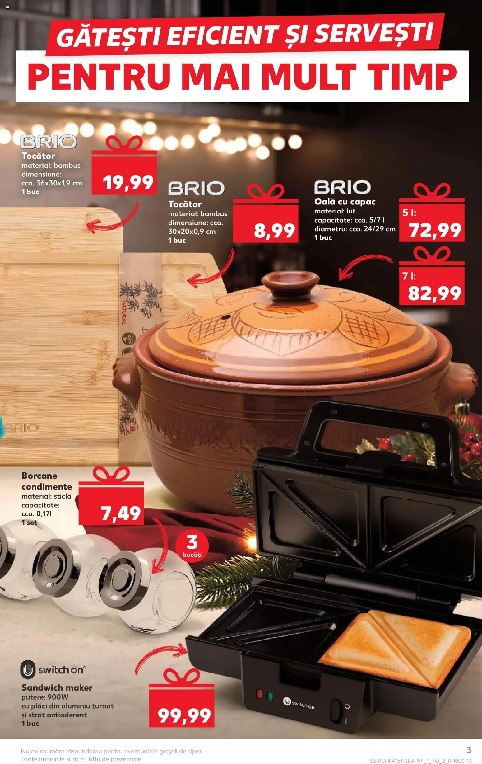 Catalog Kaufland 17 - 22 Decembrie 2025 | Pagina 3 | Produse: Oală, Tocător, Condimente