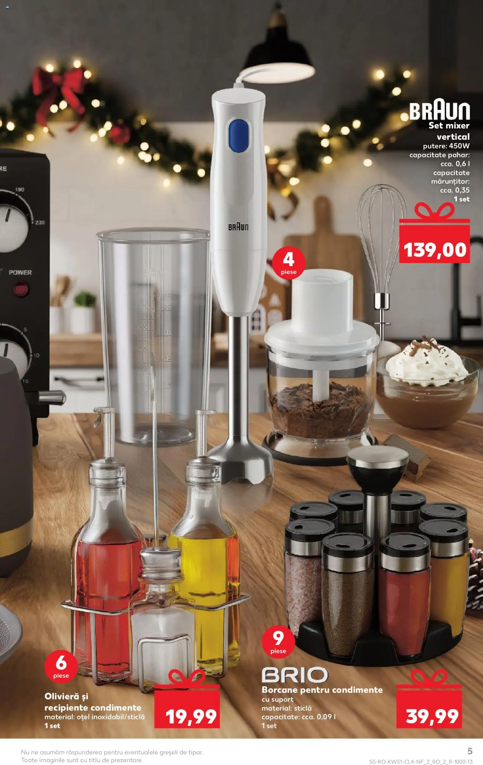 Catalog Kaufland 17 - 22 Decembrie 2025 | Pagina 5 | Produse: Blender, Mixer, Recipiente, Condimente