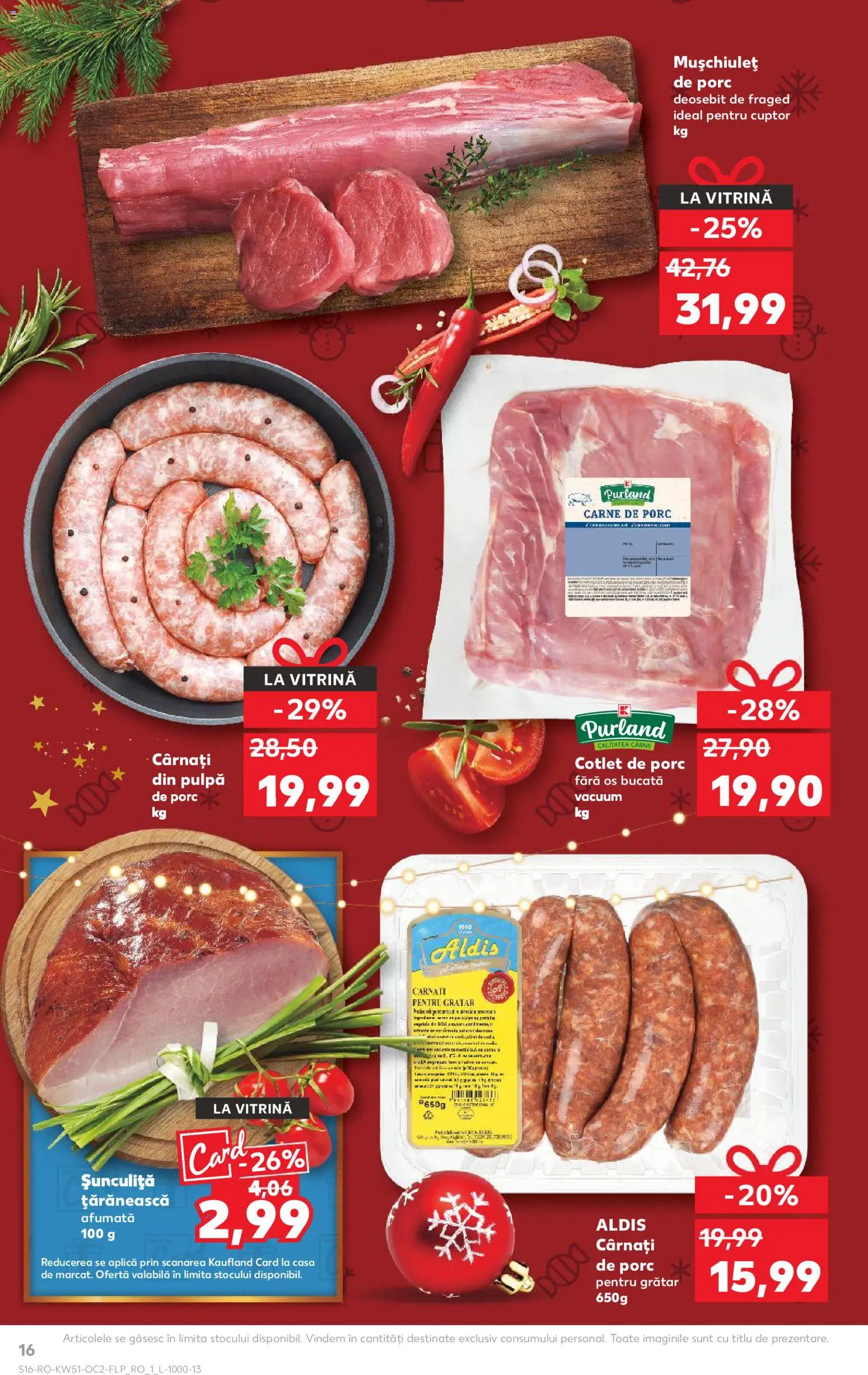 Catalog Kaufland 17 - 22 Decembrie 2025 | Pagina 16 | Produse: Lait de coco, Vitrină, Bacon, Carne De Porc