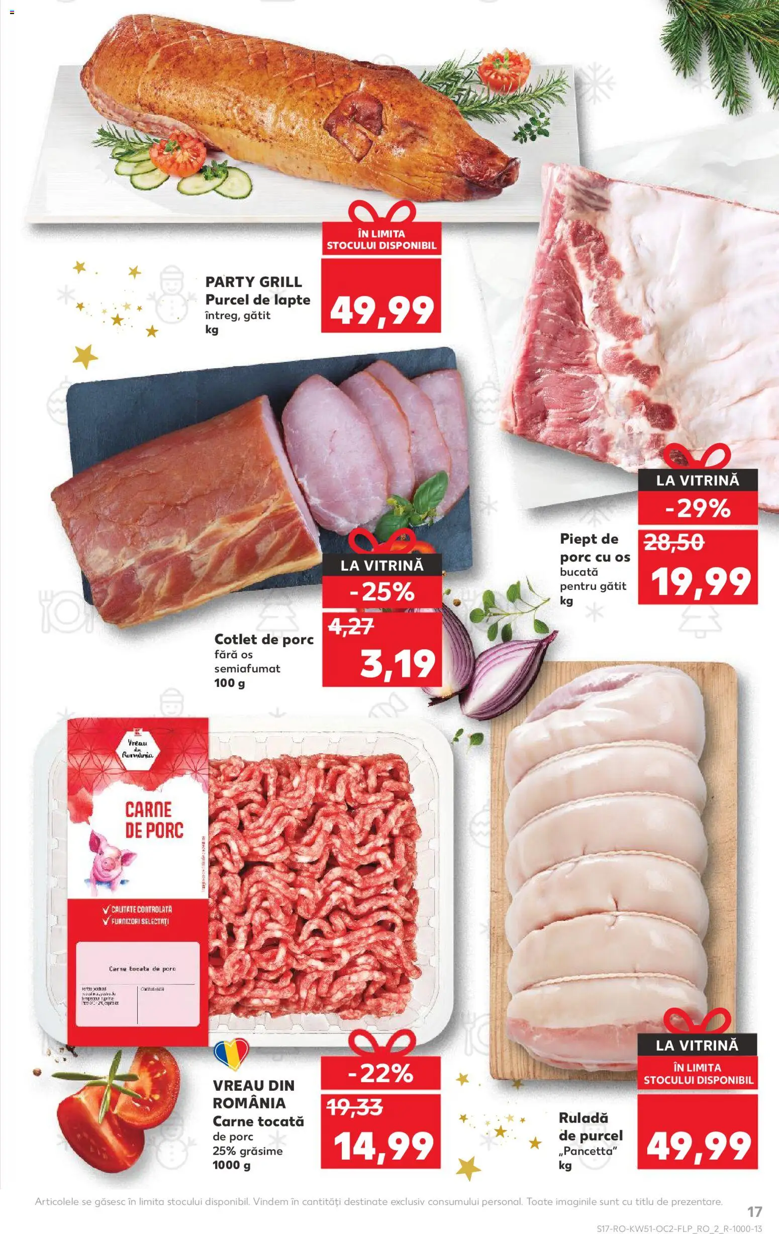 Catalog Kaufland 17 - 22 Decembrie 2025 | Pagina 17 | Produse: Grill, Vitrină, Carne De Porc, Carne tocată