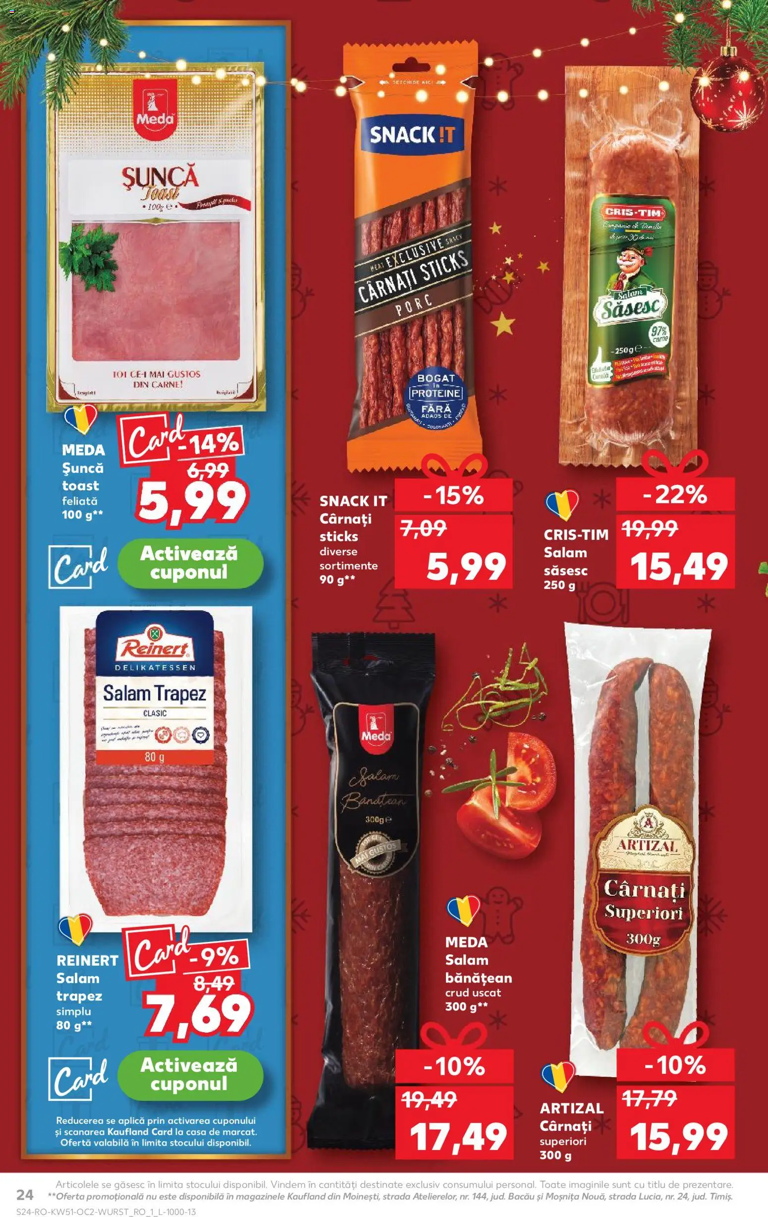 Catalog Kaufland 17 - 22 Decembrie 2025 | Pagina 24 | Produse: Masaüstü kılıfı, Salam, Șuncă, Cârnați