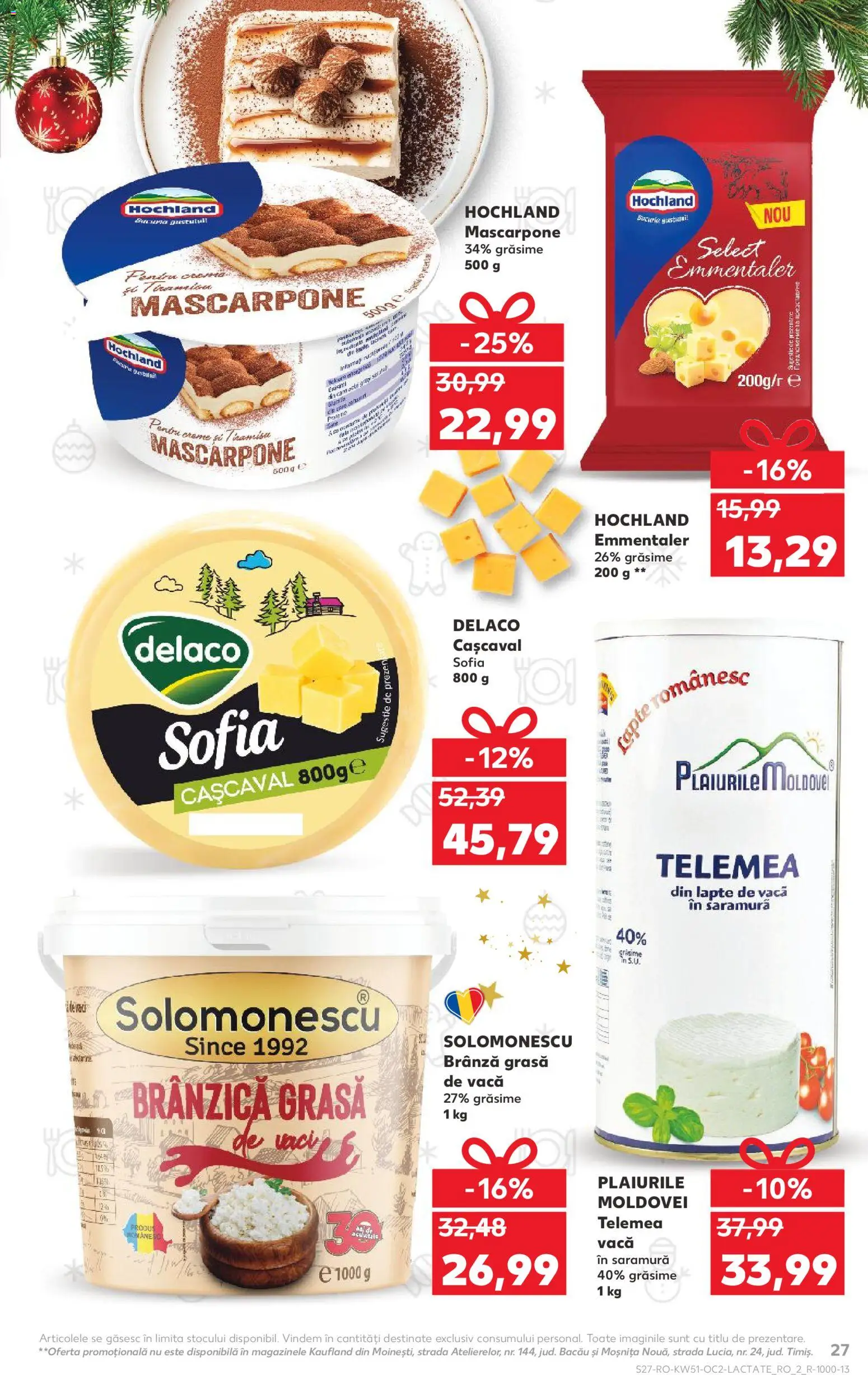 Catalog Kaufland 17 - 22 Decembrie 2025 | Pagina 27 | Produse: Light Kedi Konservesi, Cașcaval, Lapte, Mascarpone
