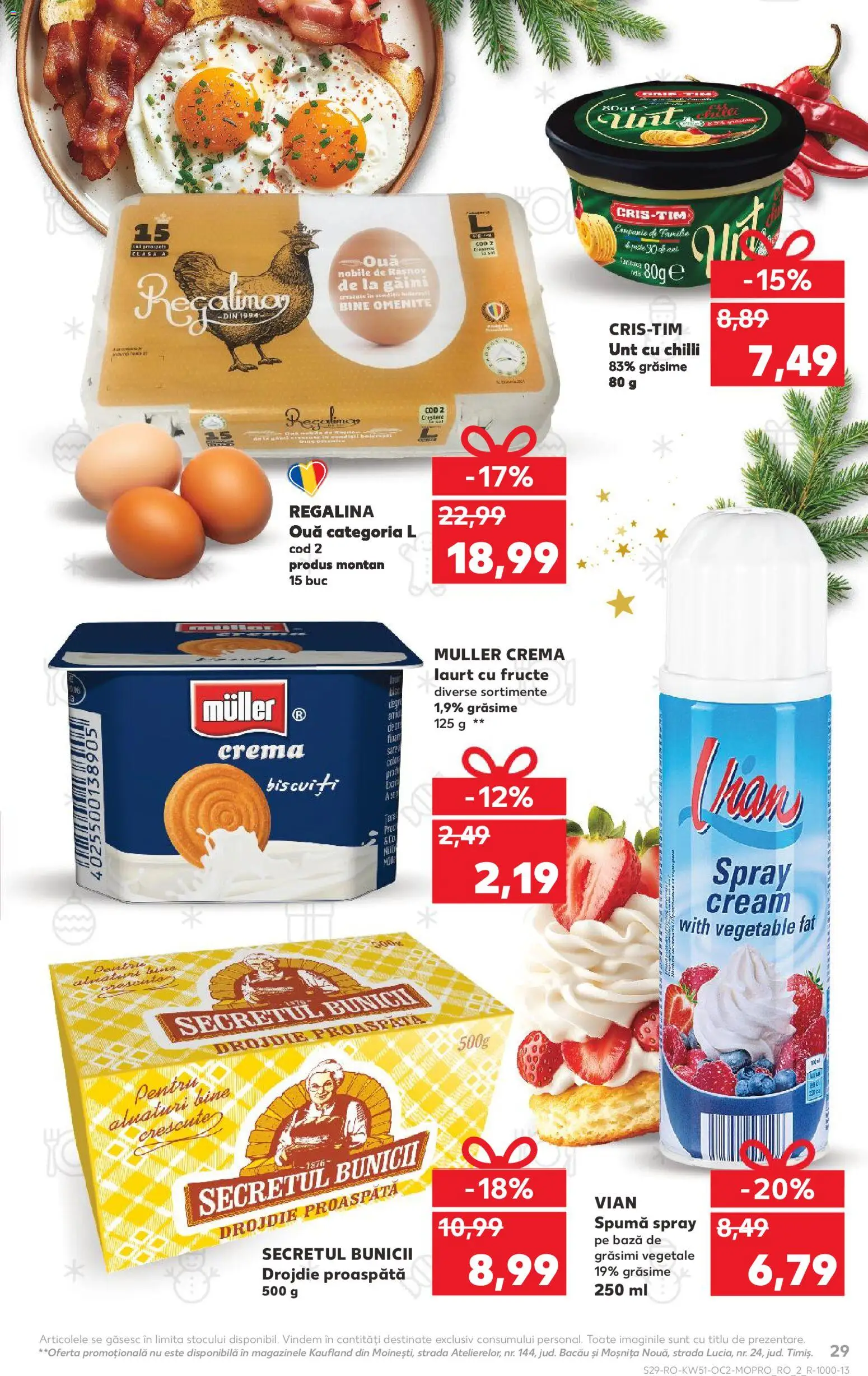 Catalog Kaufland 17 - 22 Decembrie 2025 | Pagina 29 | Produse: Chilli, Ouă, Biscuiți, Fructe