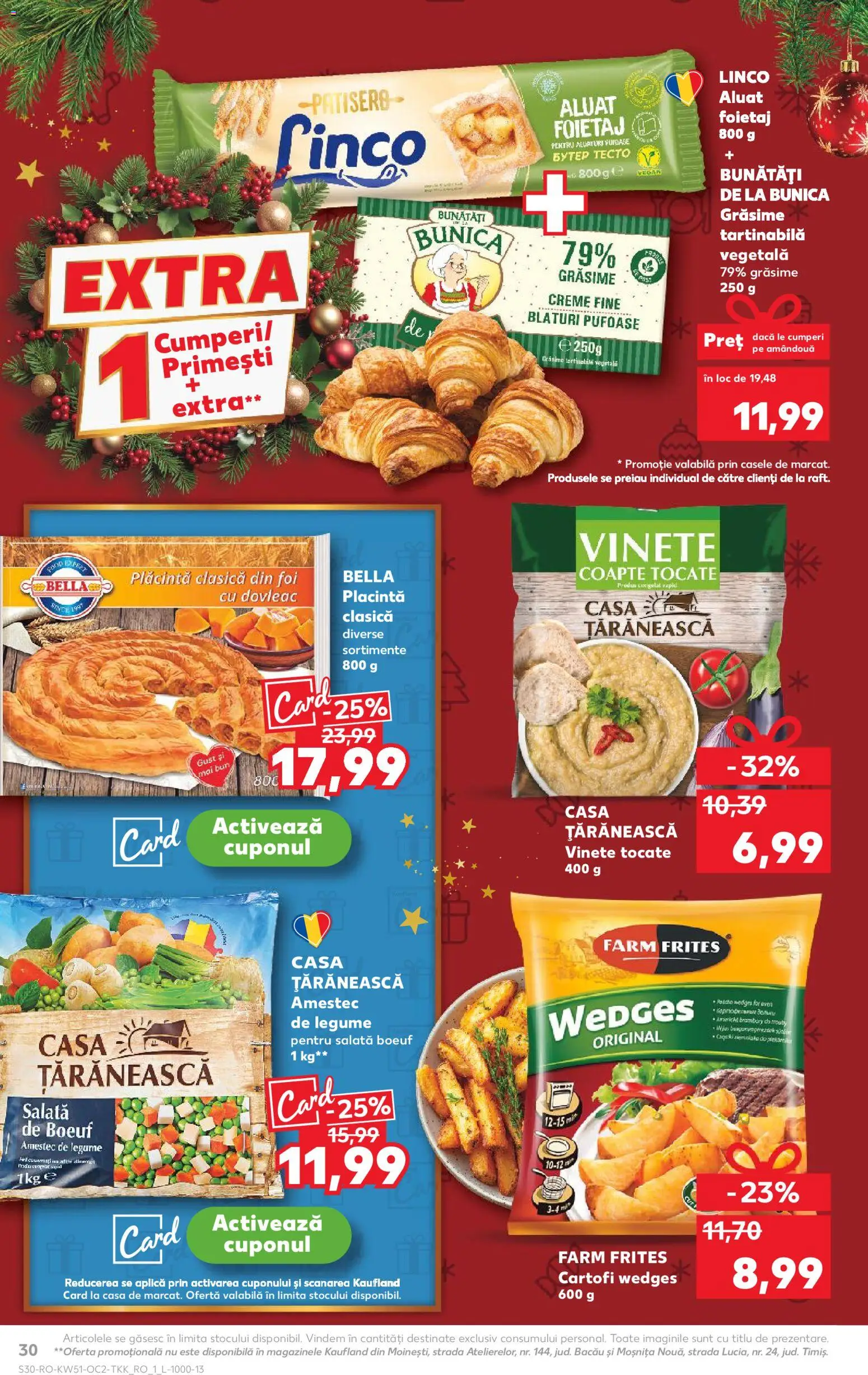 Catalog Kaufland 17 - 22 Decembrie 2025 | Pagina 30 | Produse: Dovleac, Plăcintă, Salată, Legume