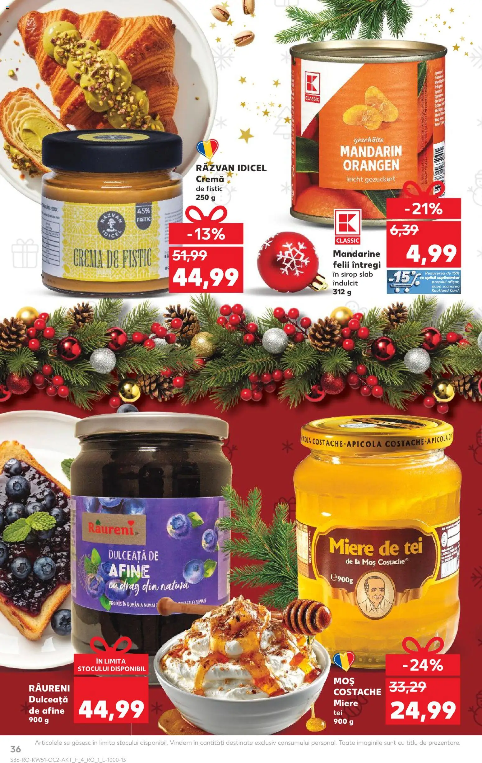 Catalog Kaufland 17 - 22 Decembrie 2025 | Pagina 36 | Produse: Cremă, Fistic, Sirop, Mandarine