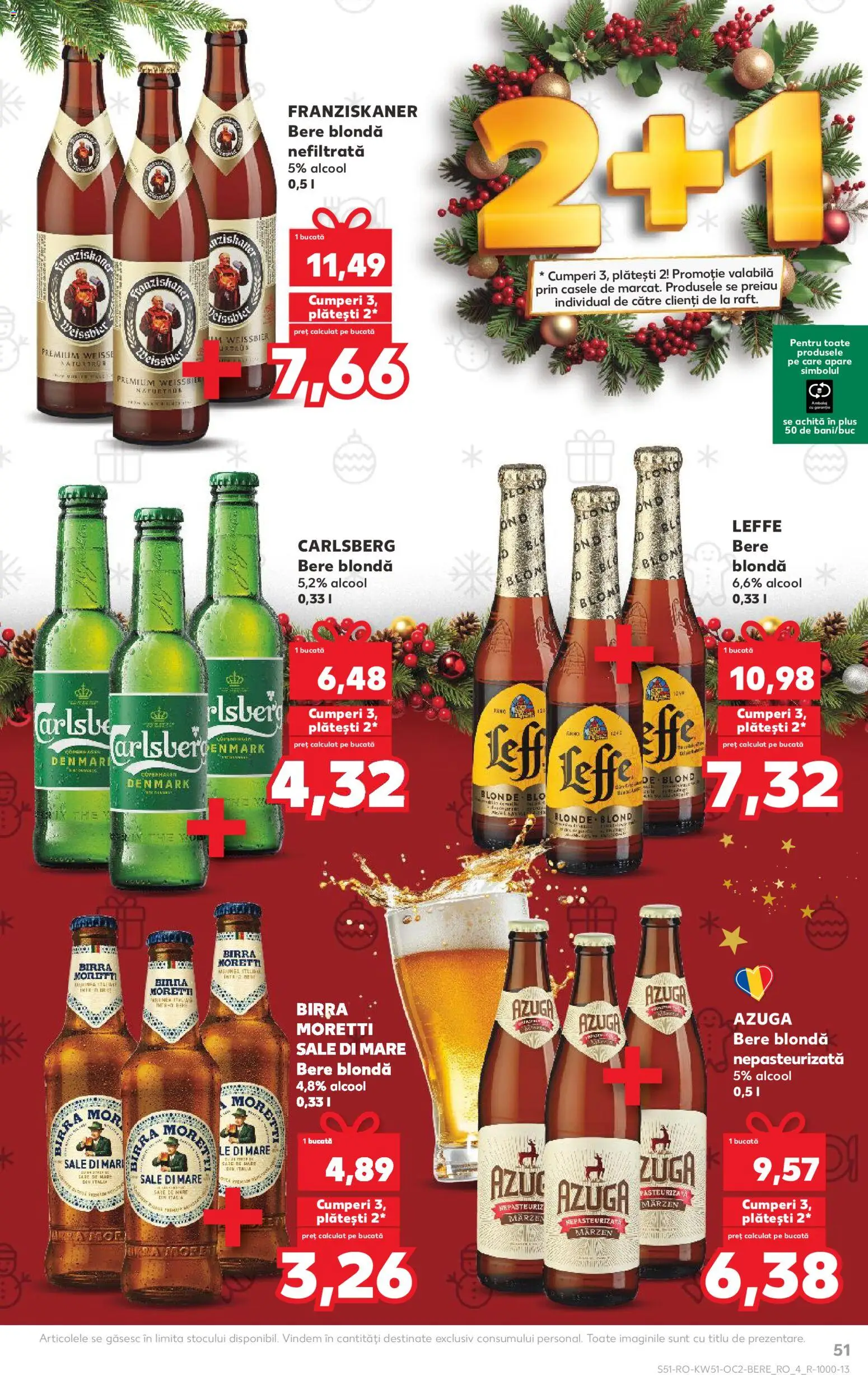Catalog Kaufland 17 - 22 Decembrie 2025 | Pagina 51 | Produse: Bere, Sare