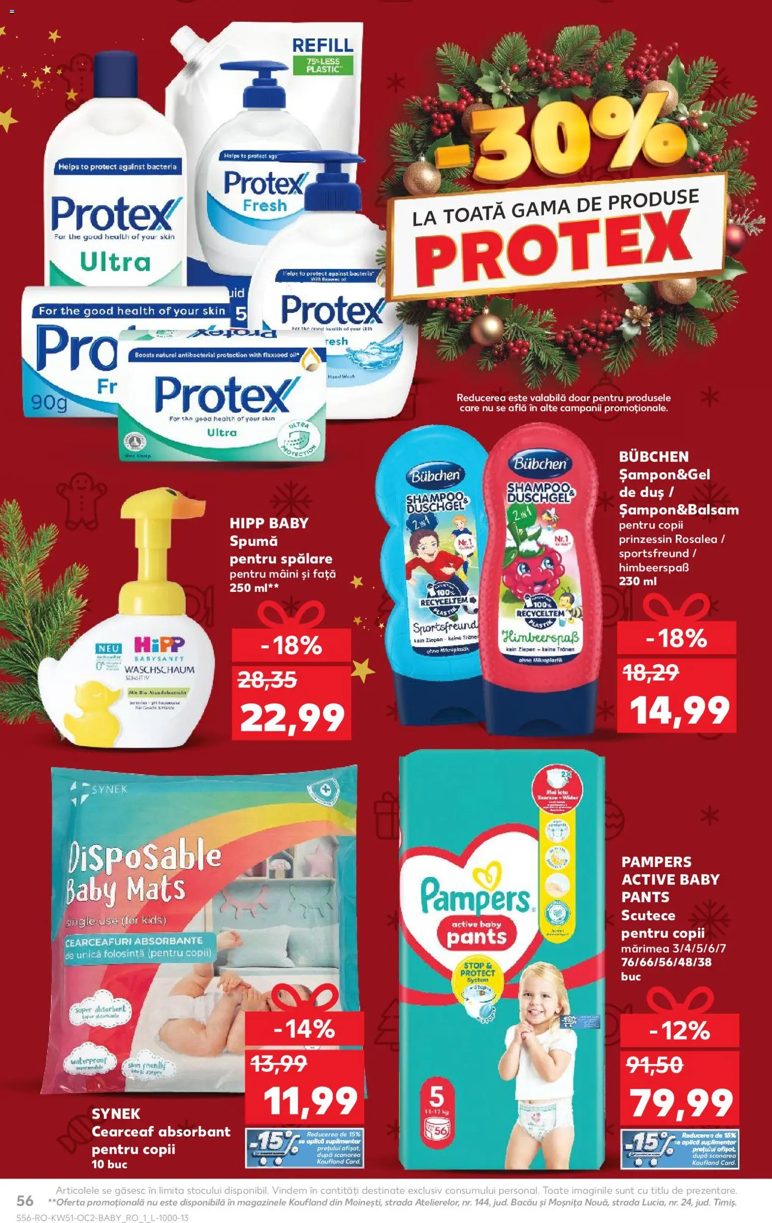 Catalog Kaufland 17 - 22 Decembrie 2025 | Pagina 56 | Produse: Pirinç gevreği, Duș, Absorbante, Scutece
