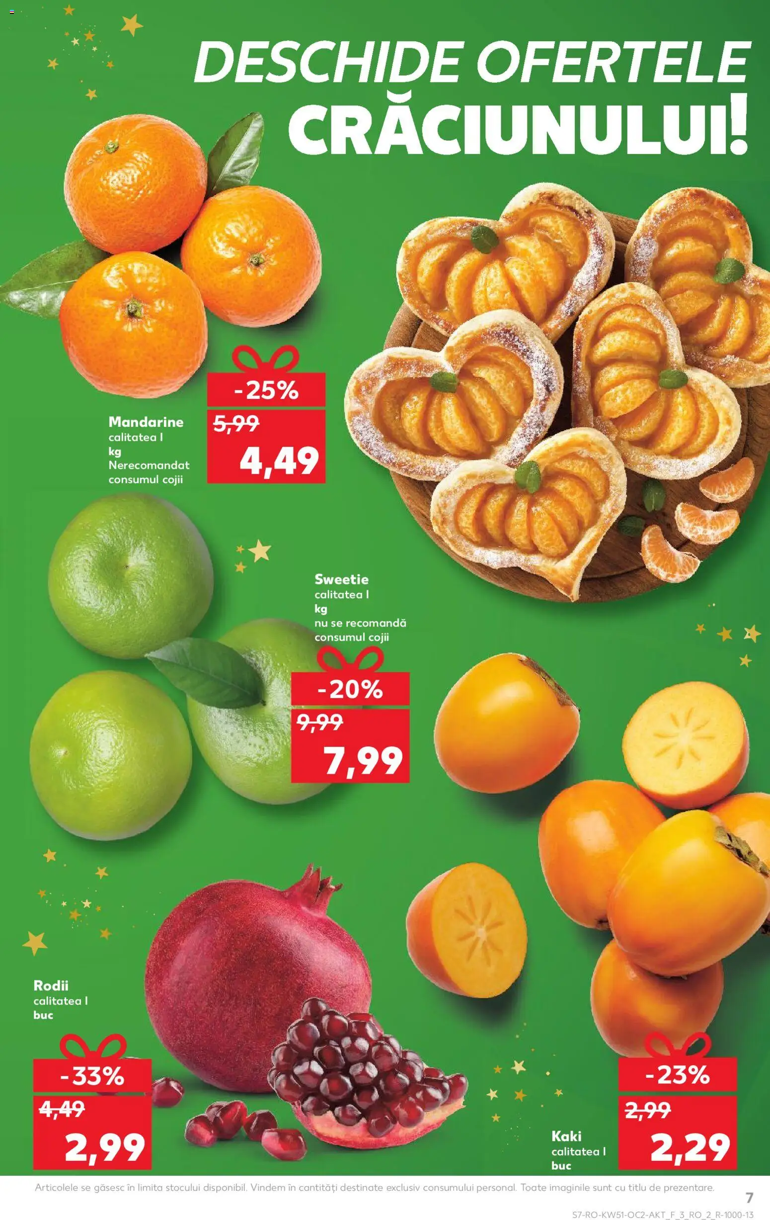 Catalog Kaufland 17 - 22 Decembrie 2025 | Pagina 7 | Produse: Kaki, Mandarine