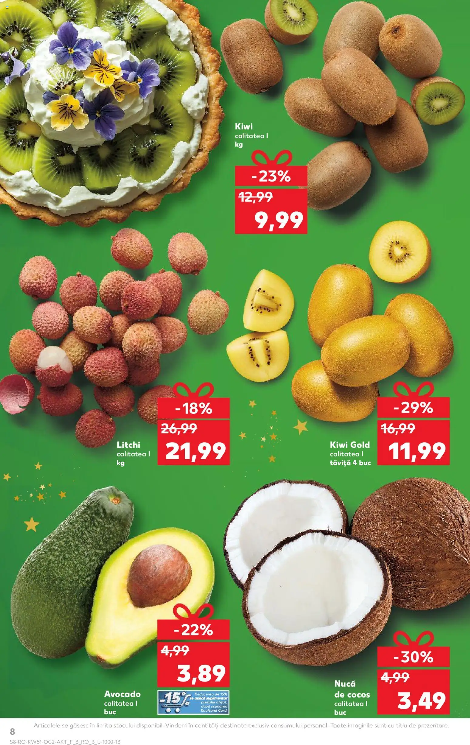 Catalog Kaufland 17 - 22 Decembrie 2025 | Pagina 8 | Produse: Kiwi, Avocado