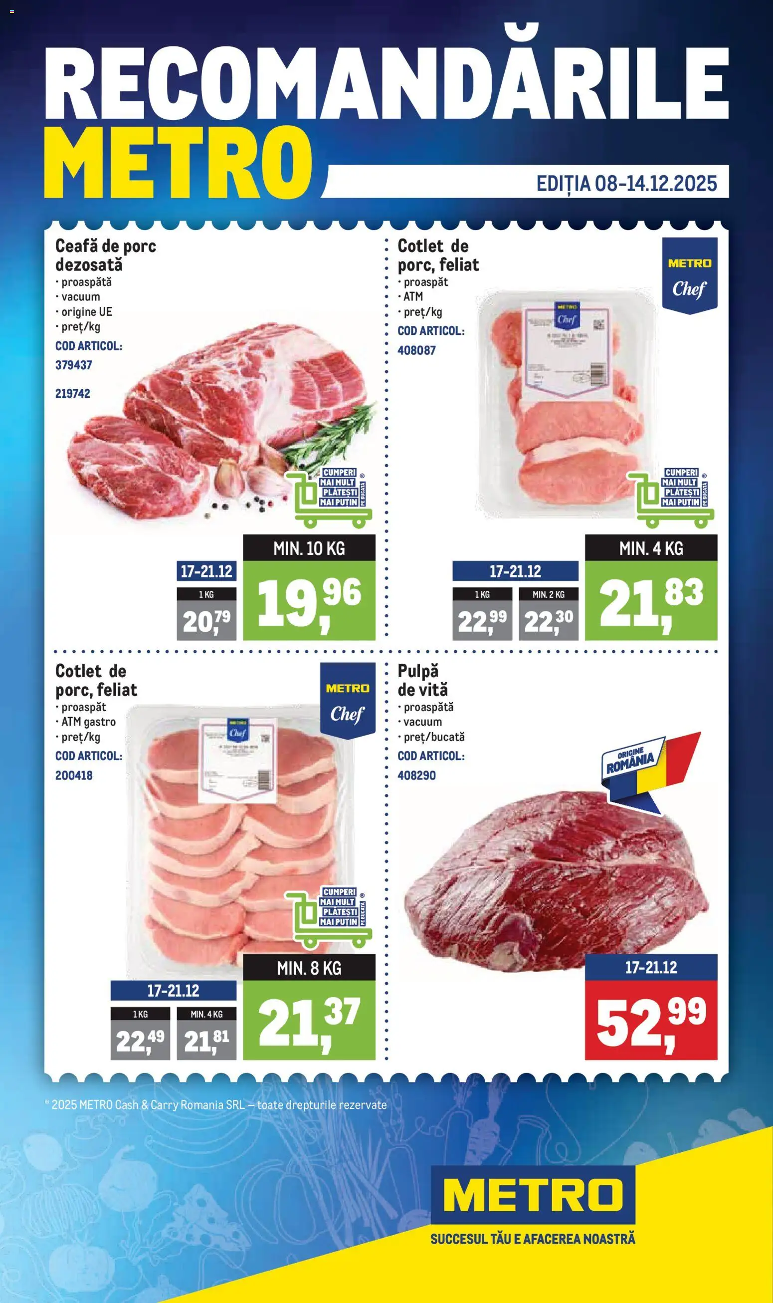 Catalog METRO 15 - 20 Decembrie 2025 | Pagina 1 | Produse: Keçeli kalem, Lait de coco
