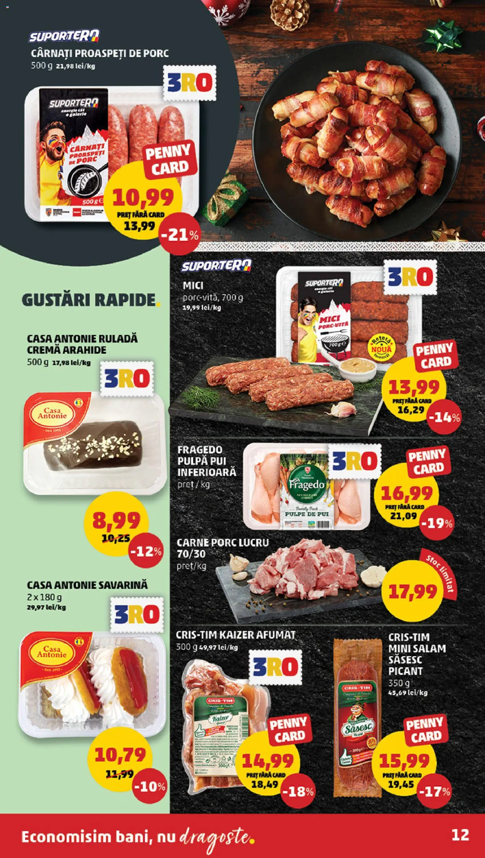 Catalog PENNY Market 17 - 25 Decembrie 2025 | Pagina 12 | Produse: Hacıyatmaz Kedi Oyuncağı, Mici, Cremă, Cârnați